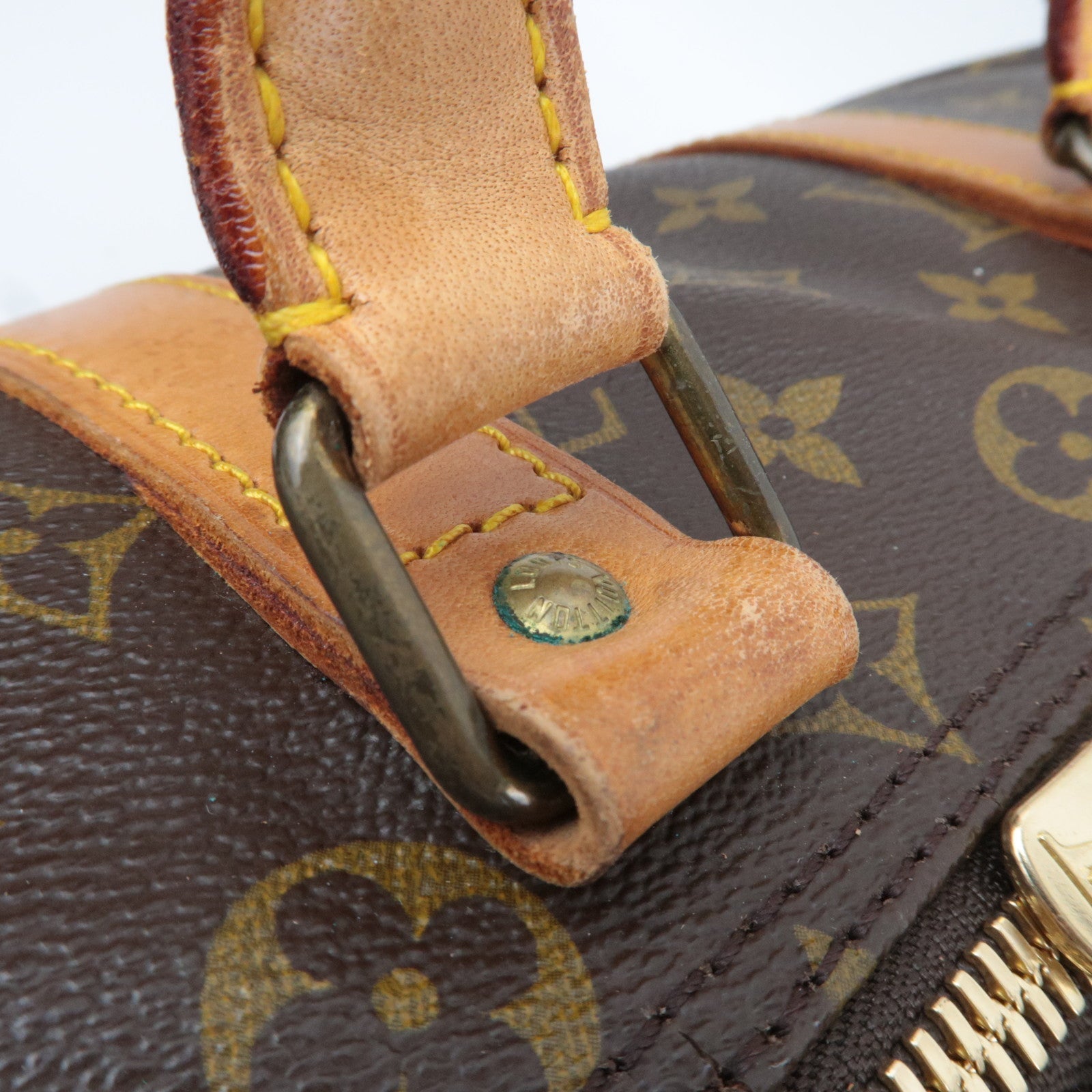 Louis Vuitton Monogram Keepall 45 Old Model M41428 831SA *Name tag, Poignet, Key Lock