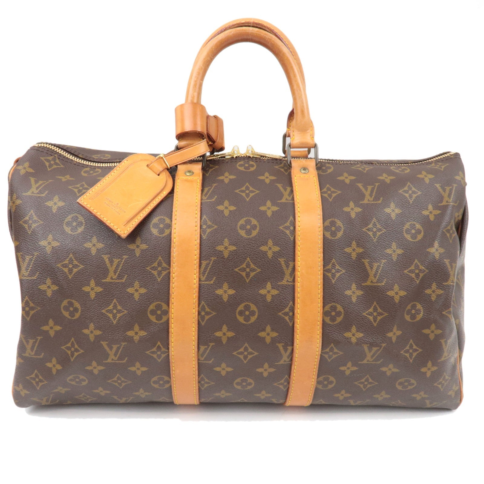 Louis Vuitton Monogram Keepall 45 Old Model M41428 831SA *Name tag, Poignet, Key Lock82699