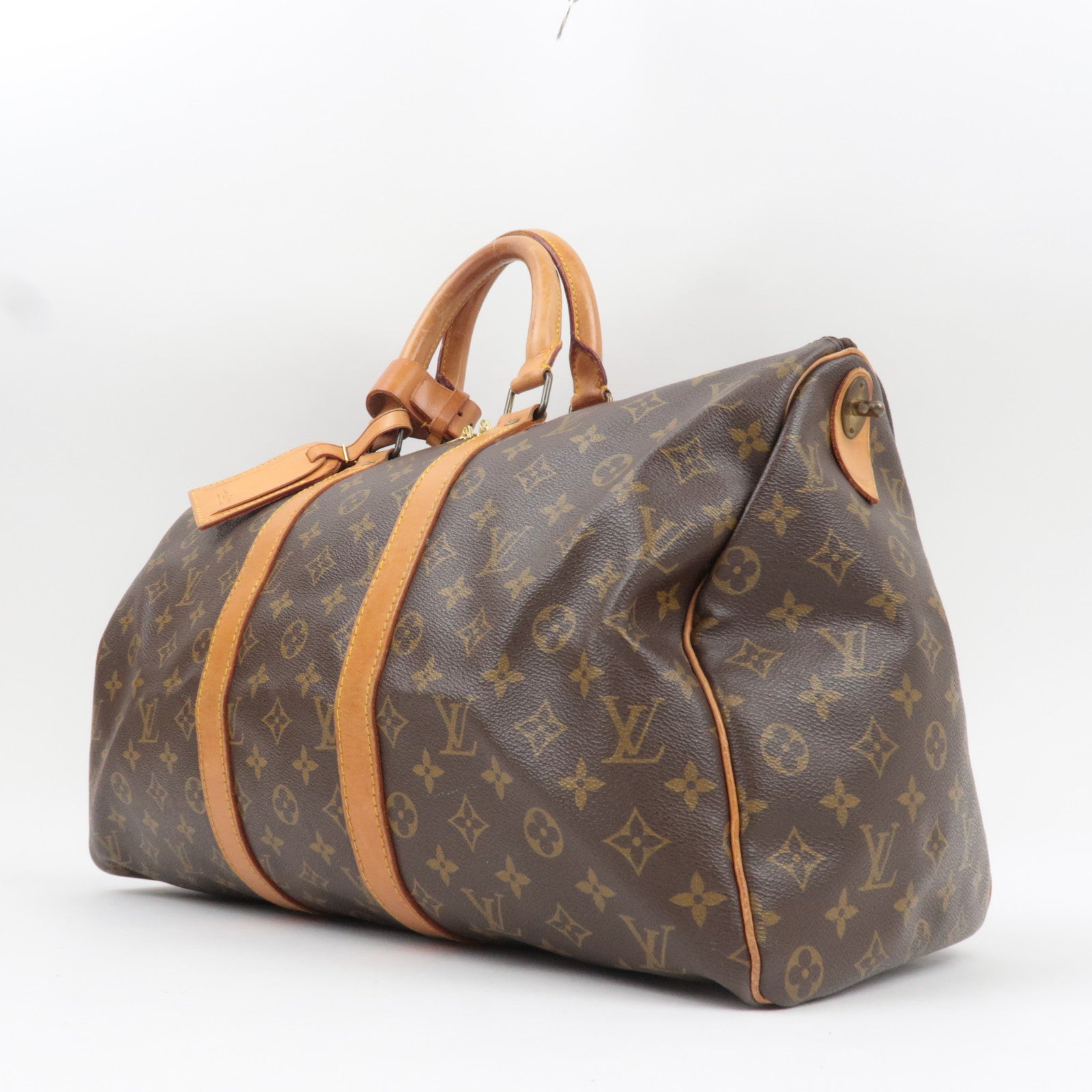 Louis Vuitton Monogram Keepall 45 Old Model M41428 831SA *Name tag, Poignet, Key Lock