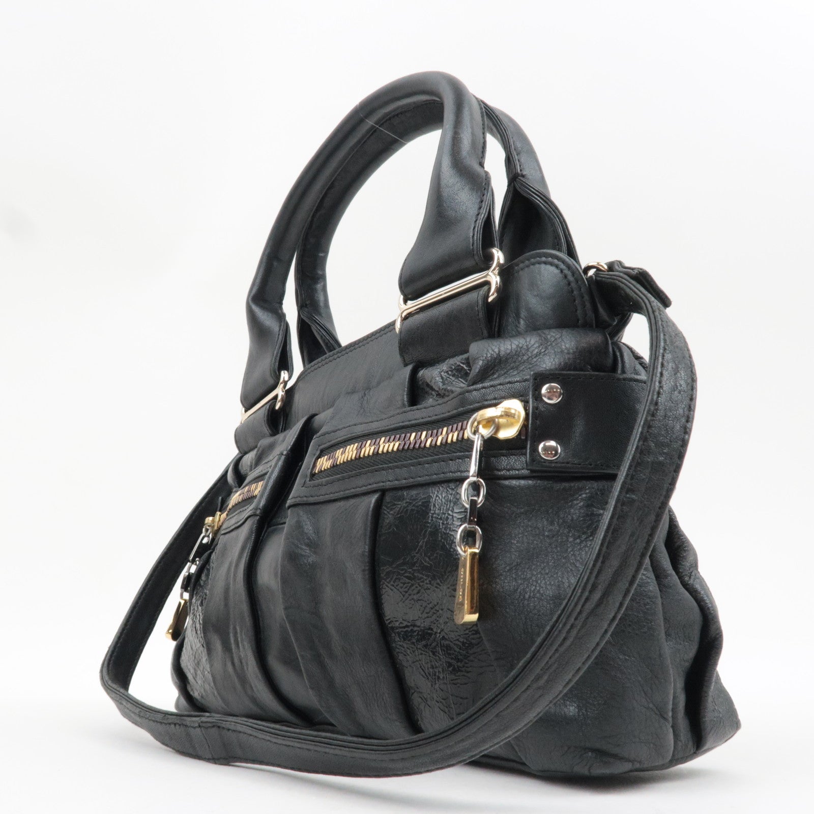 See By Chloe 2Way Handbag Leather Black *Strap