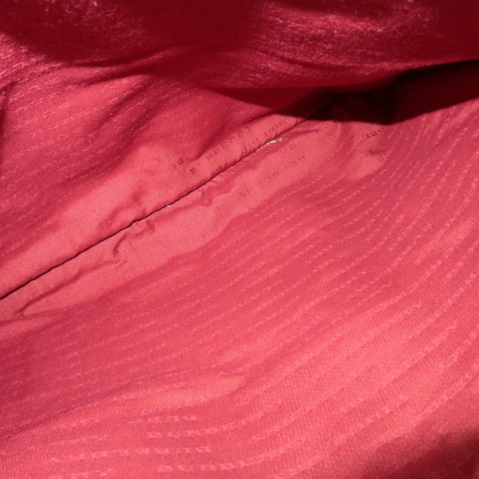 BURBERRY Nova Plaid PVC Leather Tote Bag Large Beige Red *Dust bag