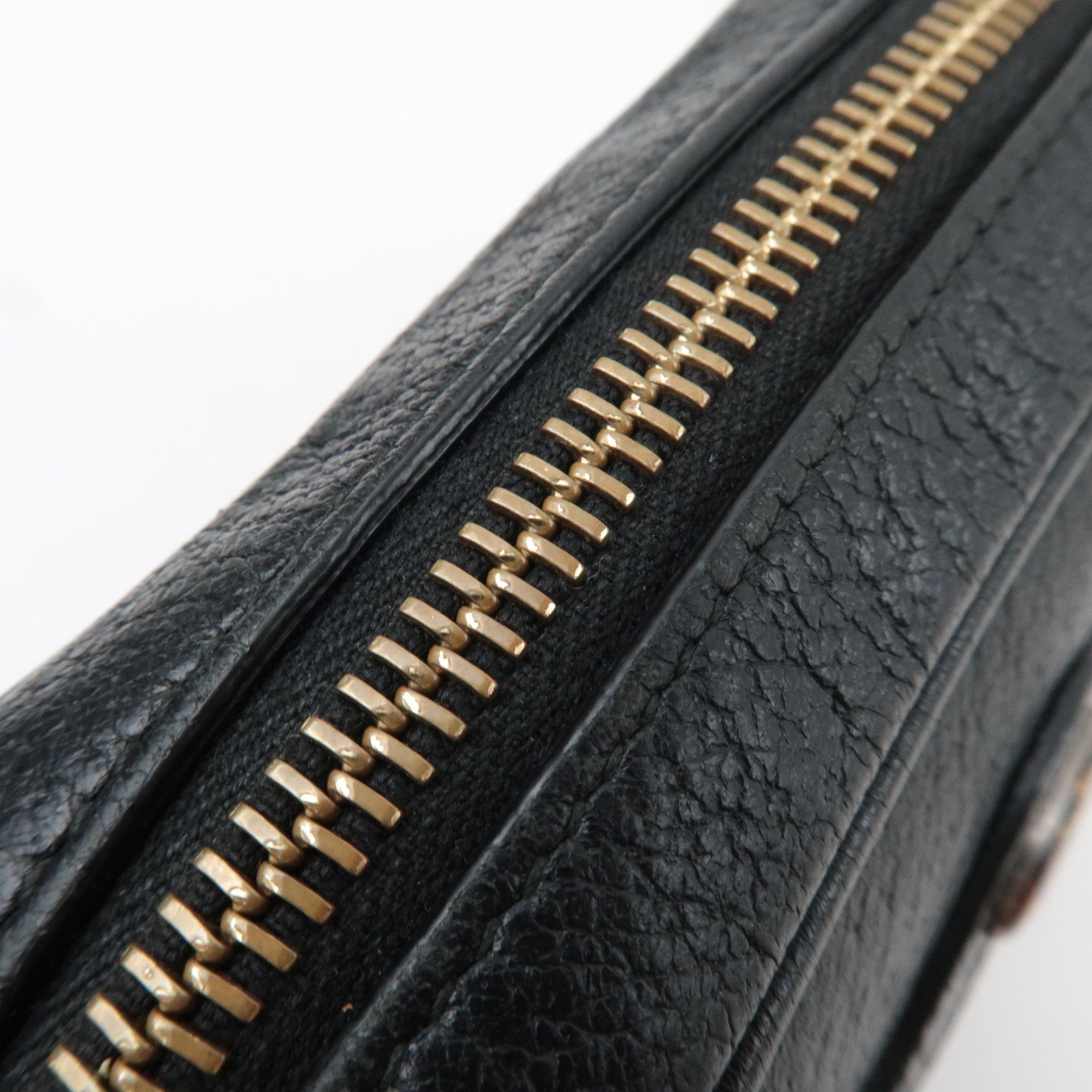 GUCCI Ophidia Leather Shoulder Bag Black 517350