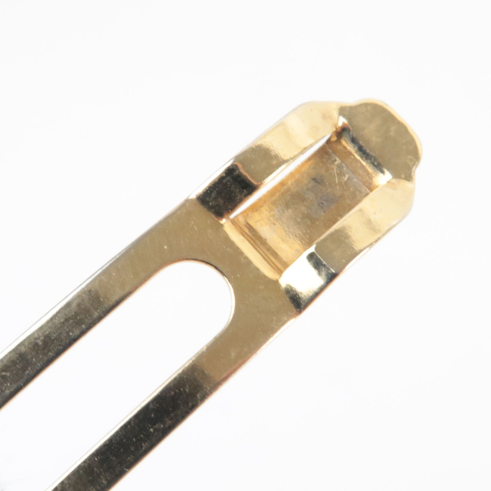 CHANEL Cocomark Suede Barrette Hair Clip Brown