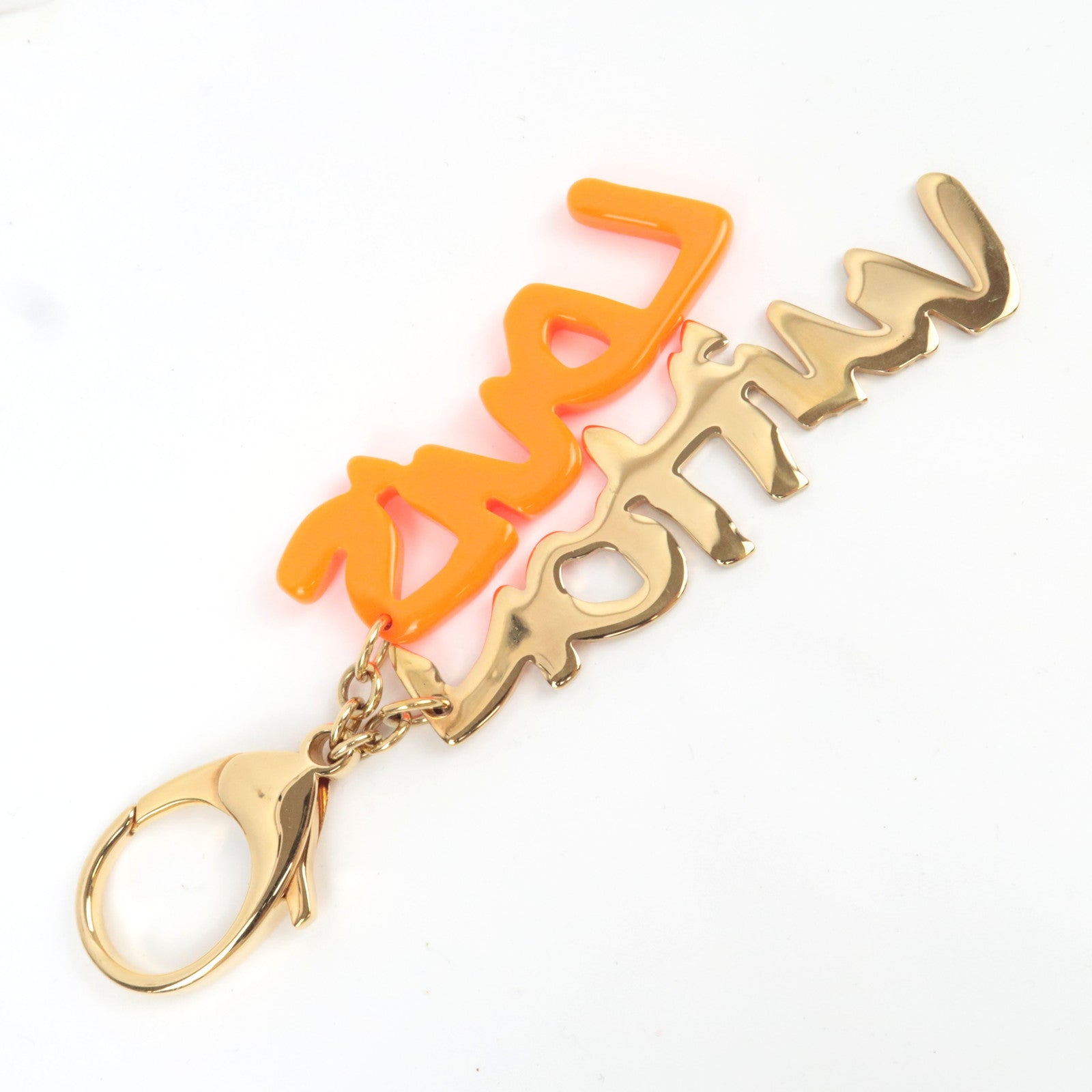 Louis Vuitton Bijoux Sac Graffiti Bag Charm Gold Orange M65765