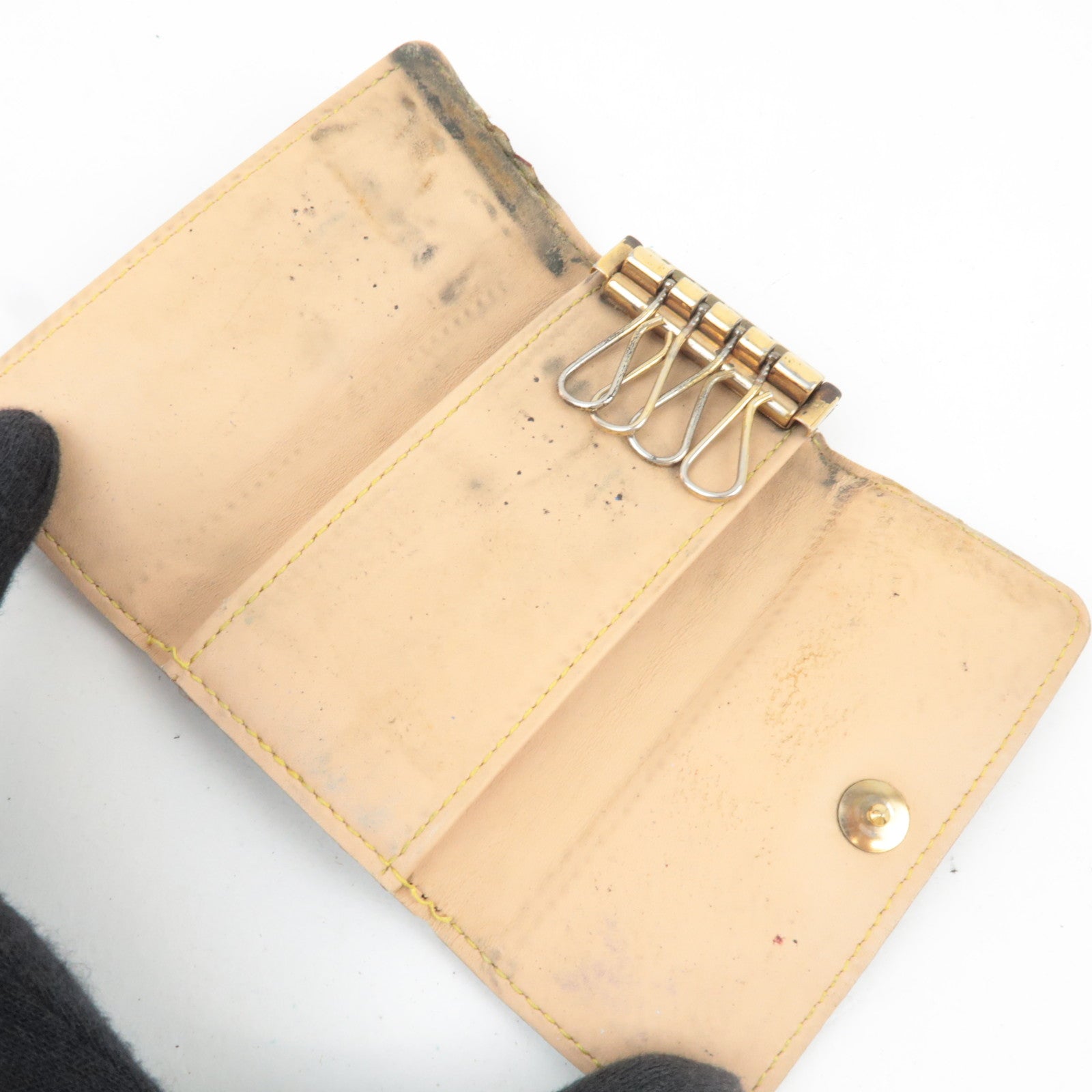 Louis Vuitton Monogram Multicolor Multi Cles 4 Key Case Noir M60044 FL1037