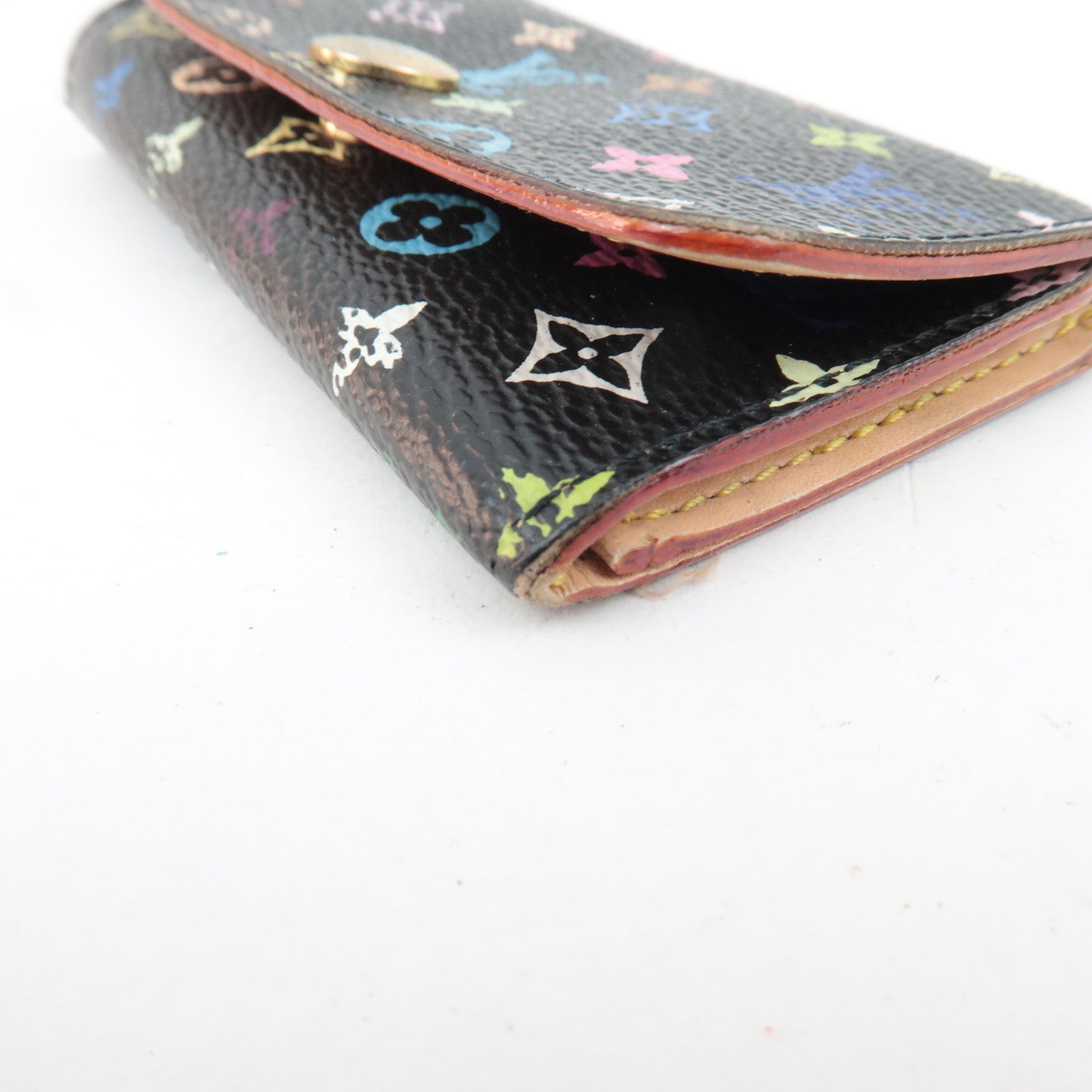 Louis Vuitton Monogram Multicolor Multi Cles 4 Key Case Noir M60044 FL1037