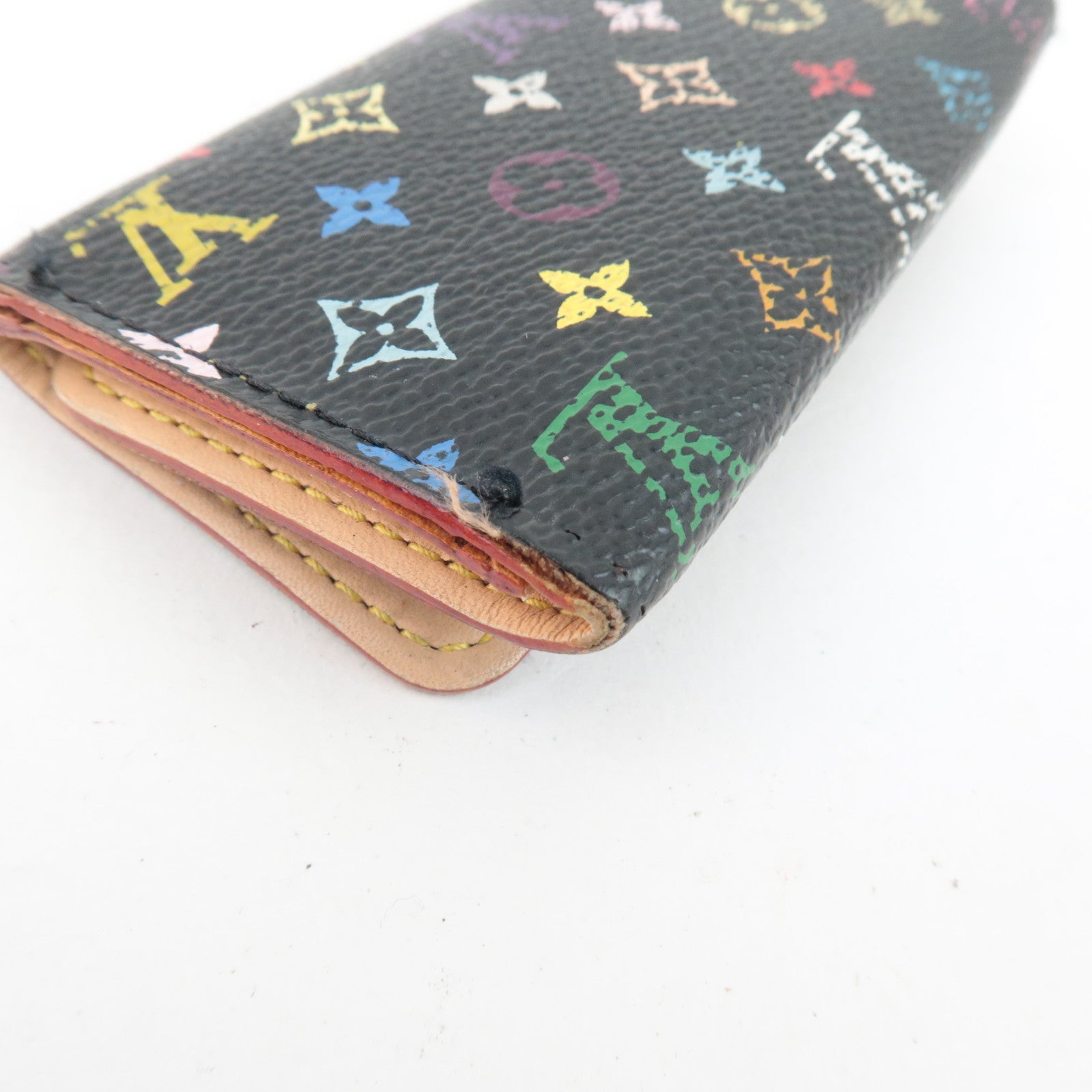 Louis Vuitton Monogram Multicolor Multi Cles 4 Key Case Noir M60044 FL1037