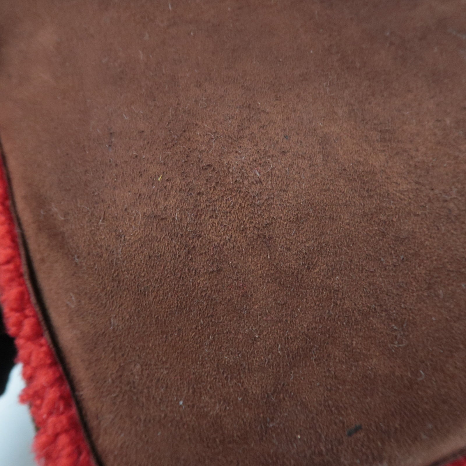 CHANEL Coco Mark Sheep Skin Tote Bag Brown Red A11746 5418816 *Dust bag, G card