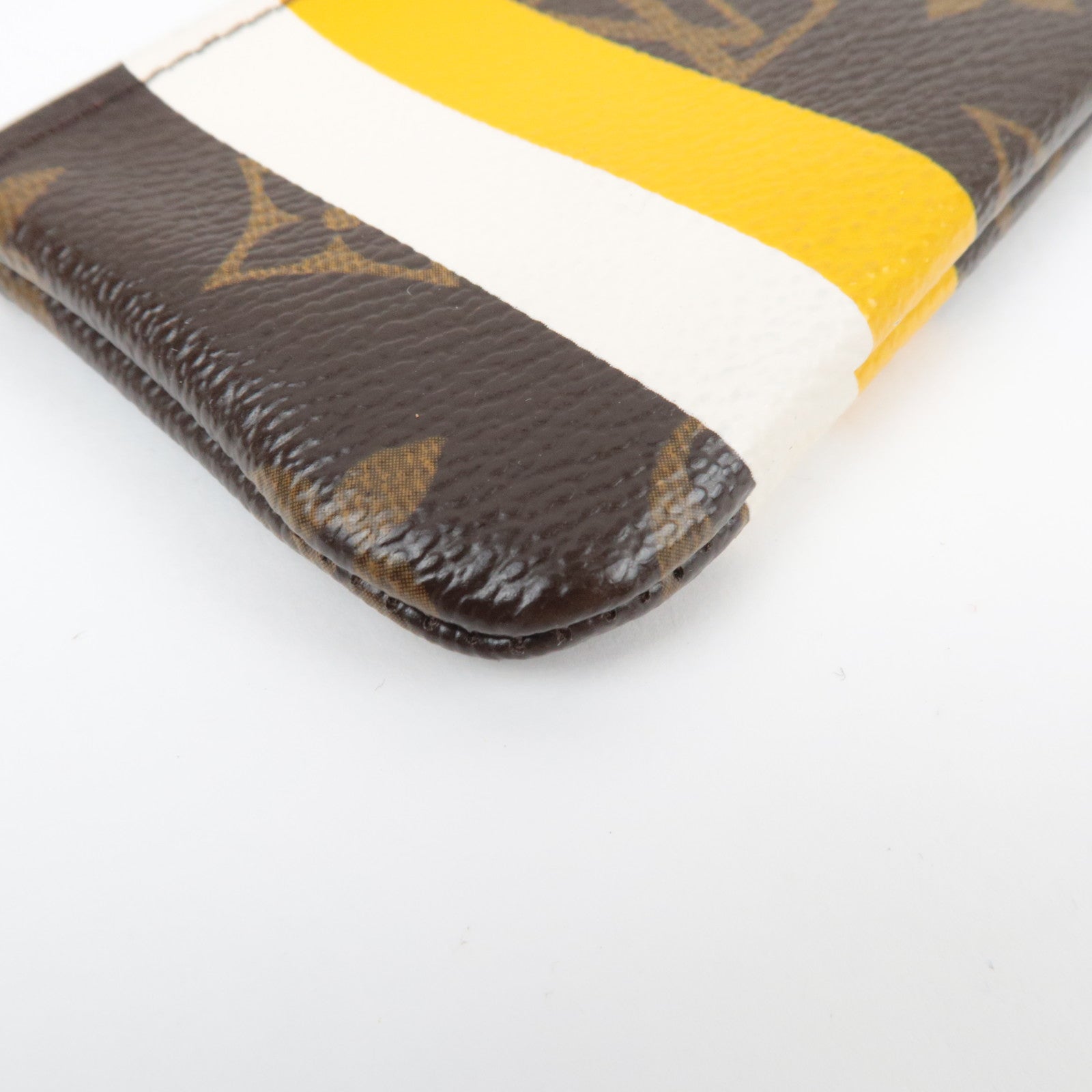 Louis Vuitton Monogram Groom Pochette Cles Coin Case Jaune M60033 CA0096 *Dust bag