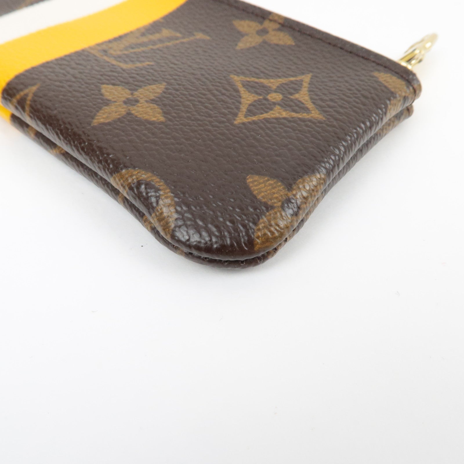 Louis Vuitton Monogram Groom Pochette Cles Coin Case Jaune M60033 CA0096 *Dust bag