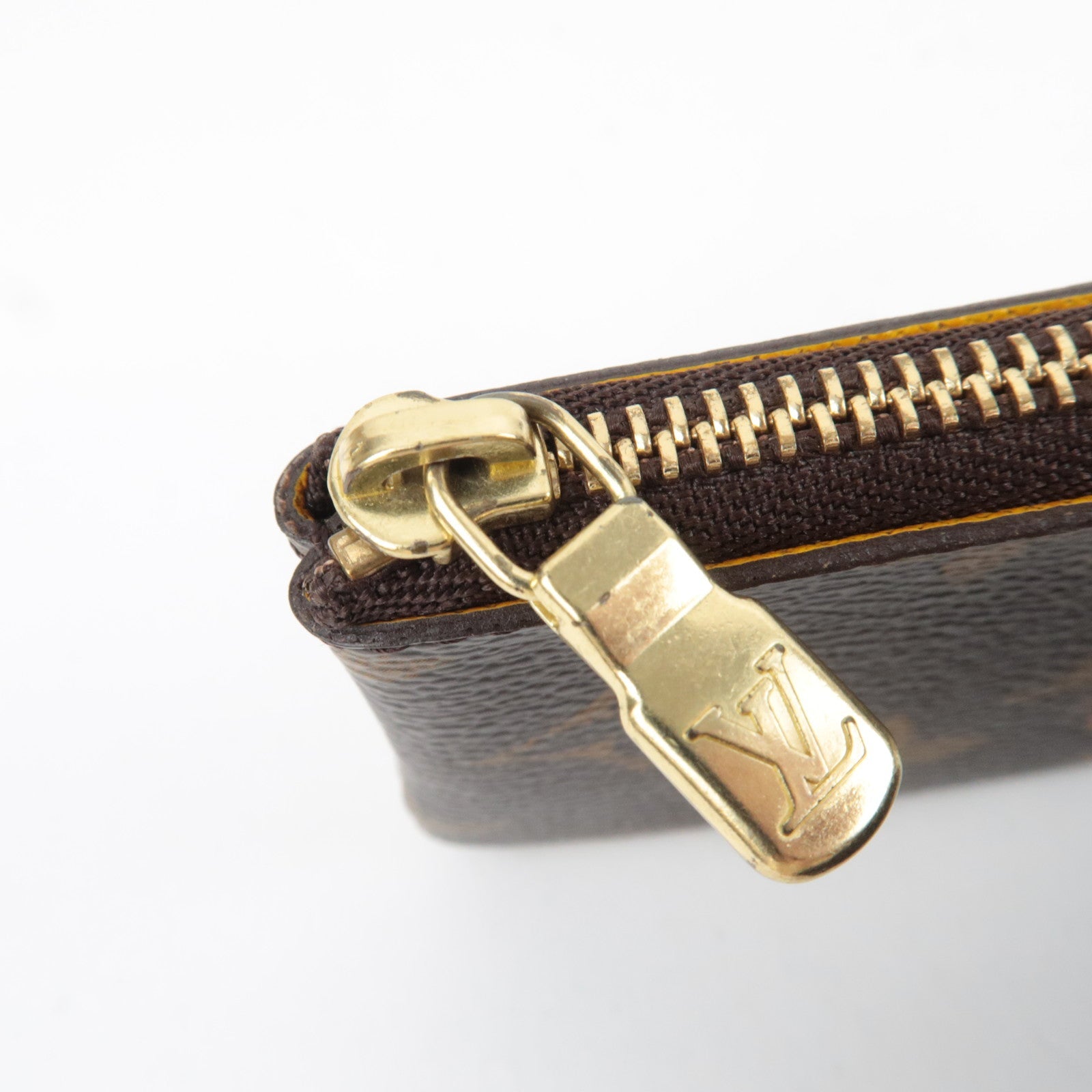 Louis Vuitton Monogram Groom Pochette Cles Coin Case Jaune M60033 CA0096 *Dust bag