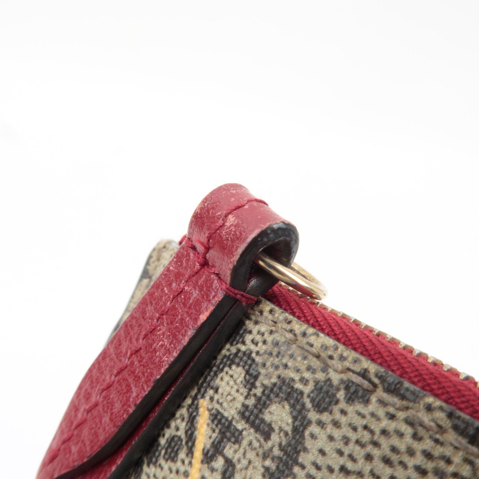 GUCCI GG Blooms GG Supreme Leather Coin & Key Case Beige 424198 *Box, Dust bag