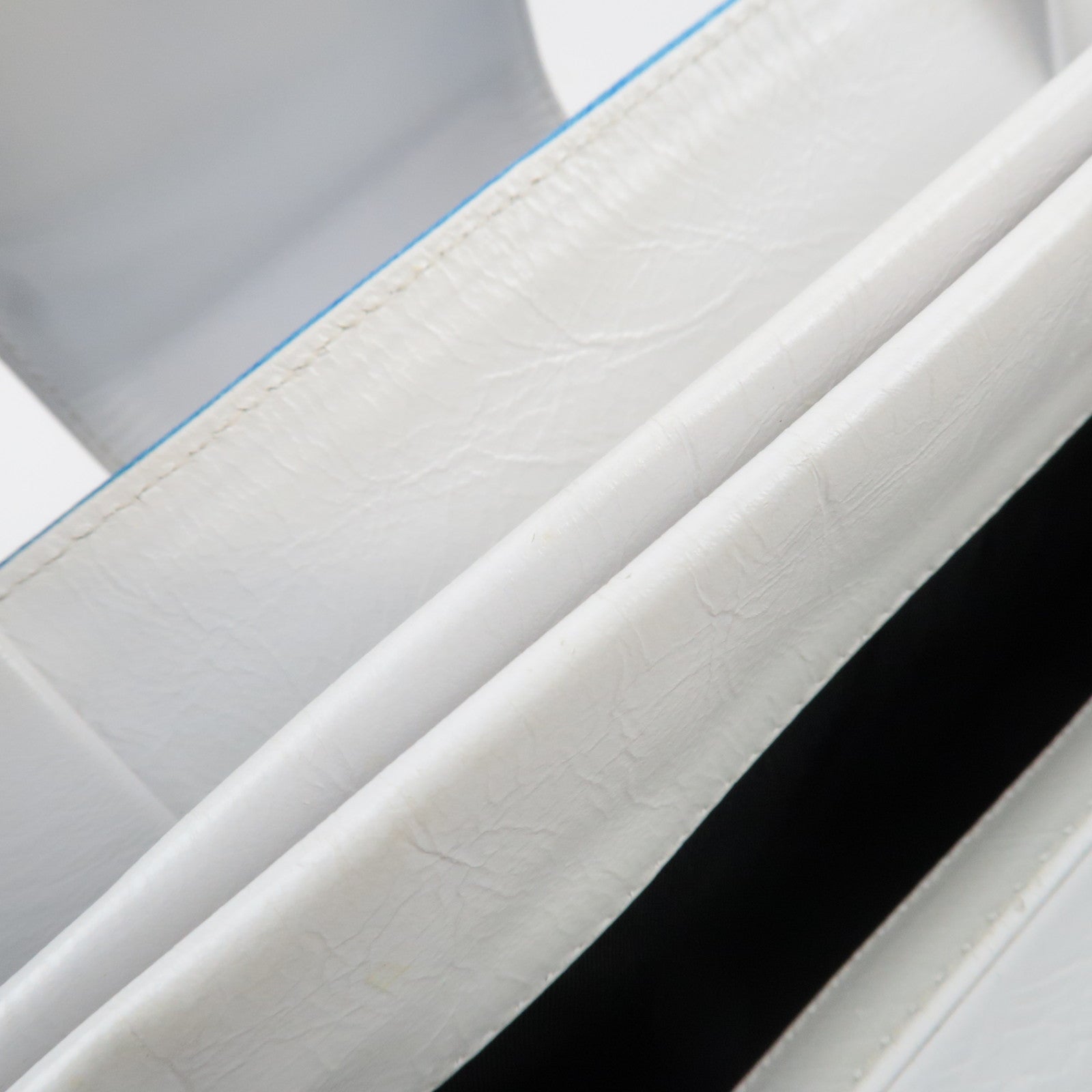 BVLGARI Logomania Silk Leather Handbag Blue White Orange *Dust bag