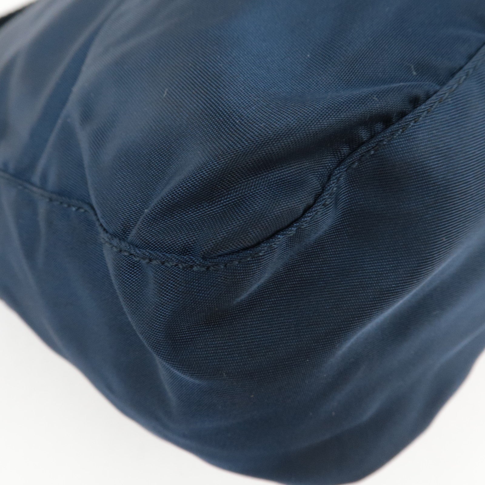 PRADA Nylon Leather Shoulder Bag Navy B8994 *G card, Dust bag