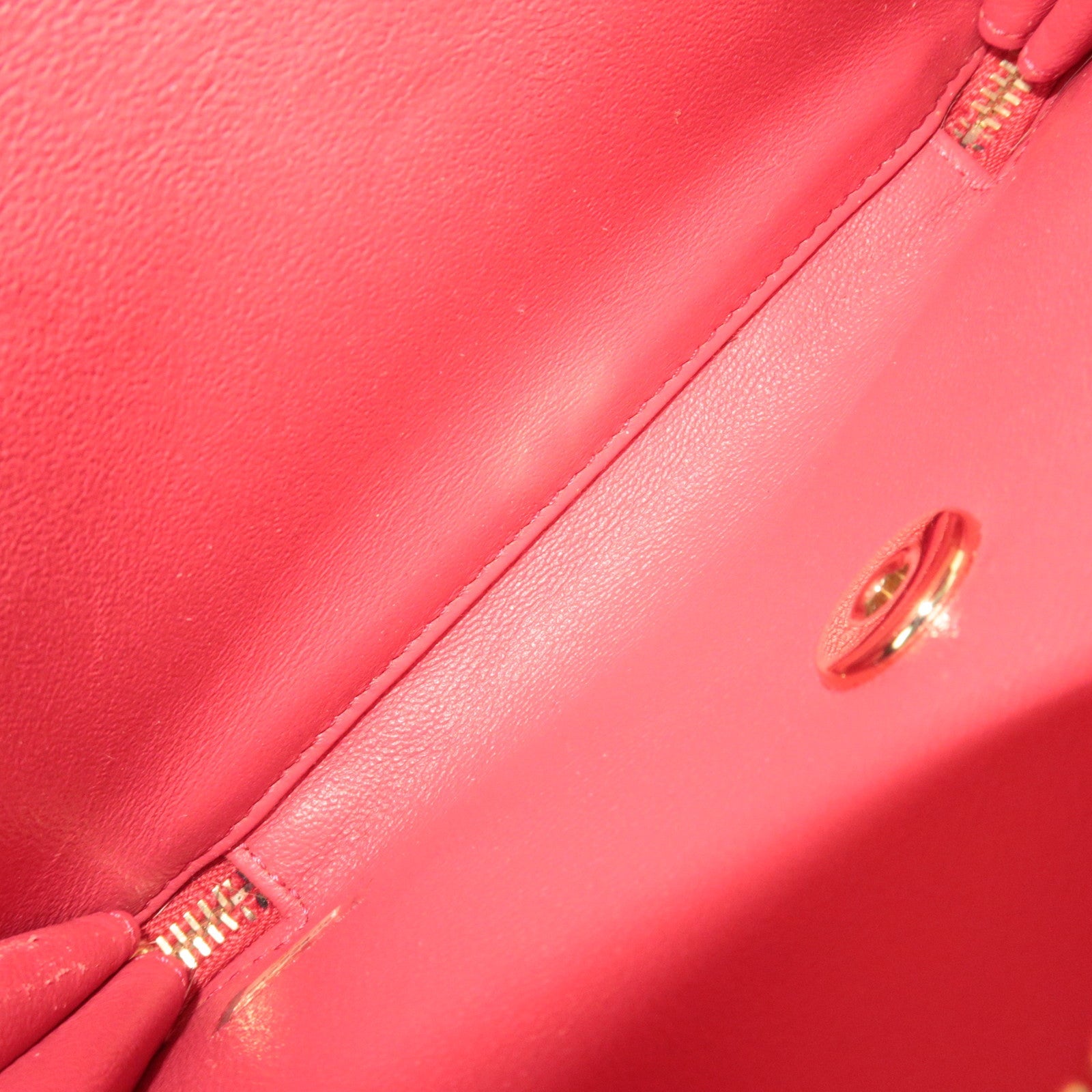 CHANEL Matelasse Business Affinity Medium 2Way Caviarskin Chain Shoulder Bag Pink A93607 24573450 *G card