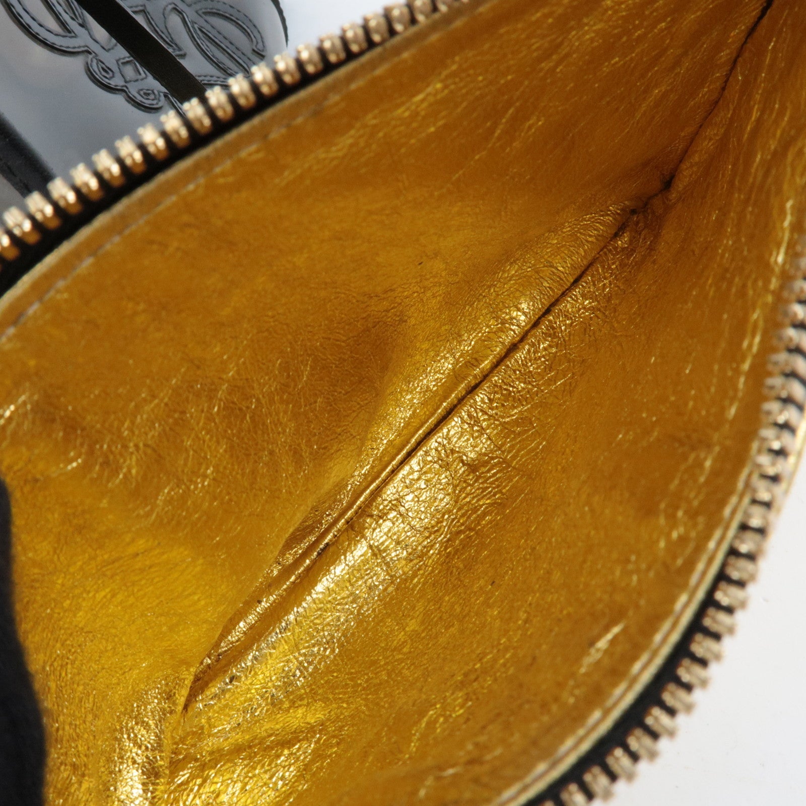 LOEWE Amazona 28 Vinyl Leather Handbag Clear Black *Pouch, Key Lock, Clochette