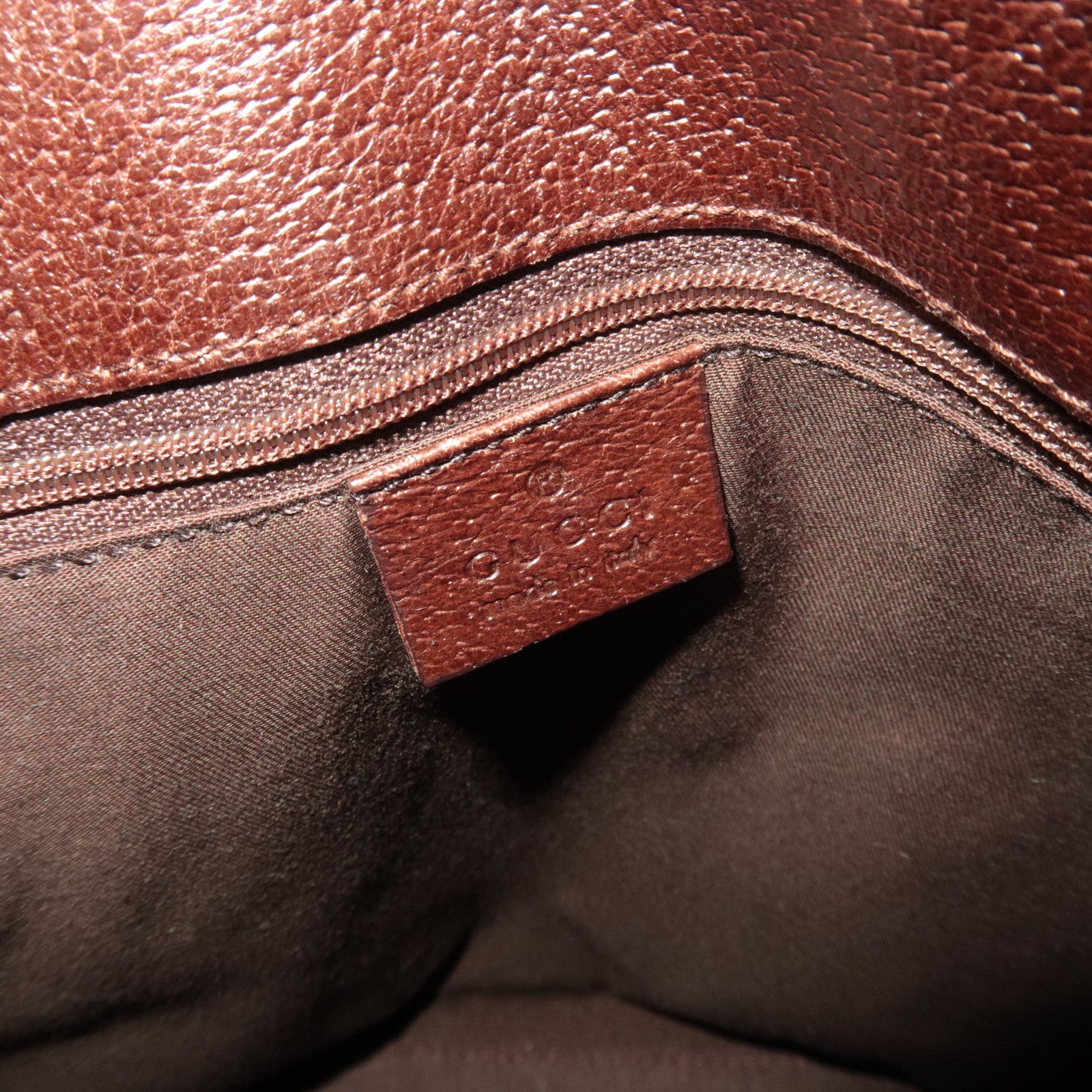 GUCCI Tote Bag GG Canvas Leather Beige Brown 120840