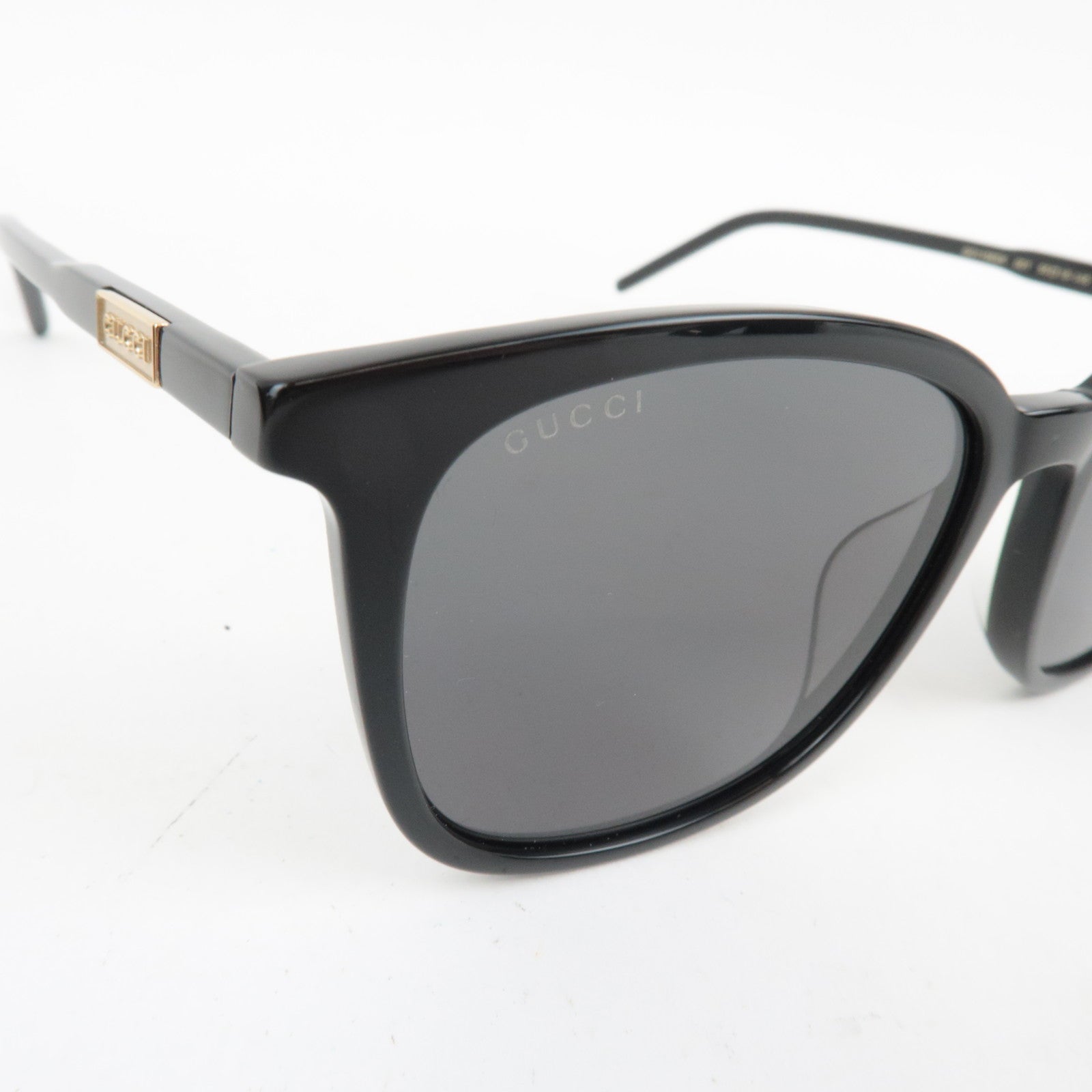GUCCI Sunglasses GG1158SK 001 55□18-145 XL Plastic Black *Case, Cloths