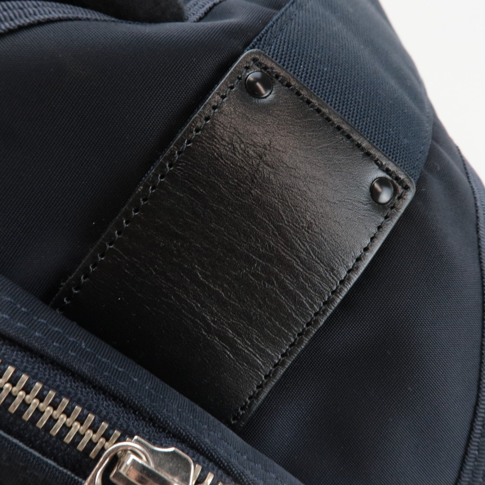 PORTER Nylon Body Bag Leather Navy