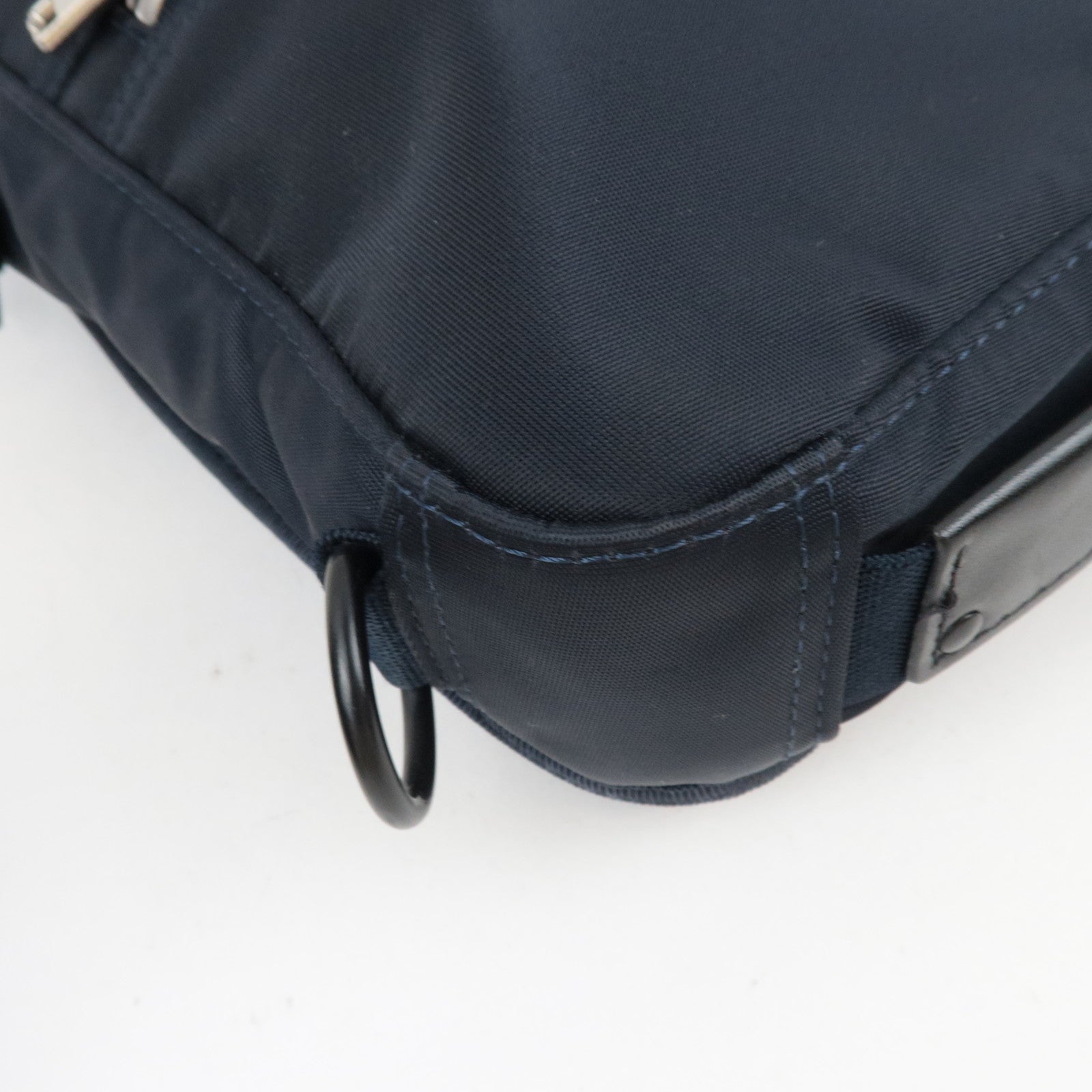 PORTER Nylon Body Bag Leather Navy
