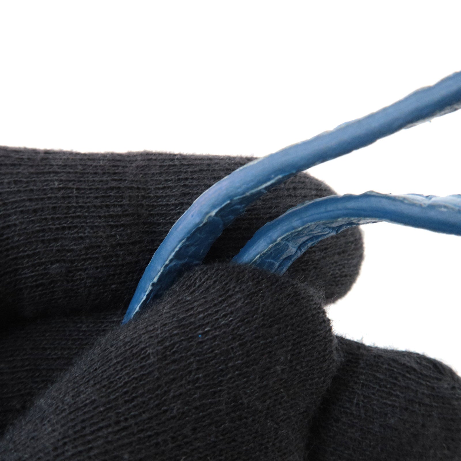 BALENCIAGA Set of 2 Le CITY Eiffel Leather Bag Charm Black Blue