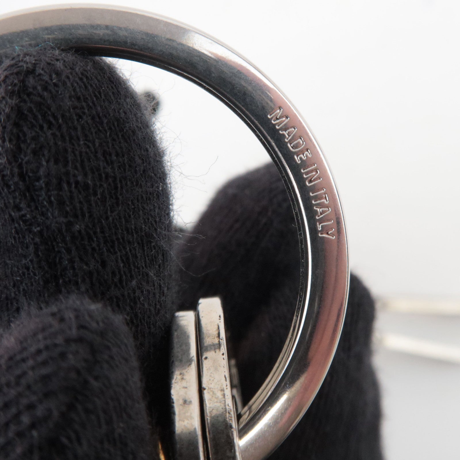 BALENCIAGA Set of 2 Le CITY Eiffel Leather Bag Charm Black Blue