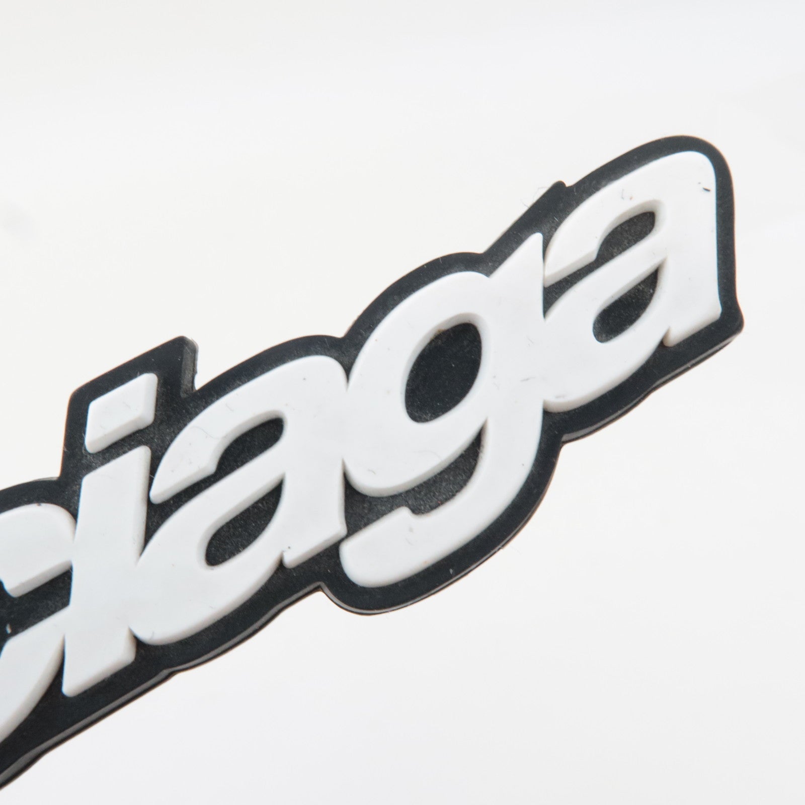 BALENCIAGA Set of 2 Big Logo Bag Charm Keychain White Neon Yellow