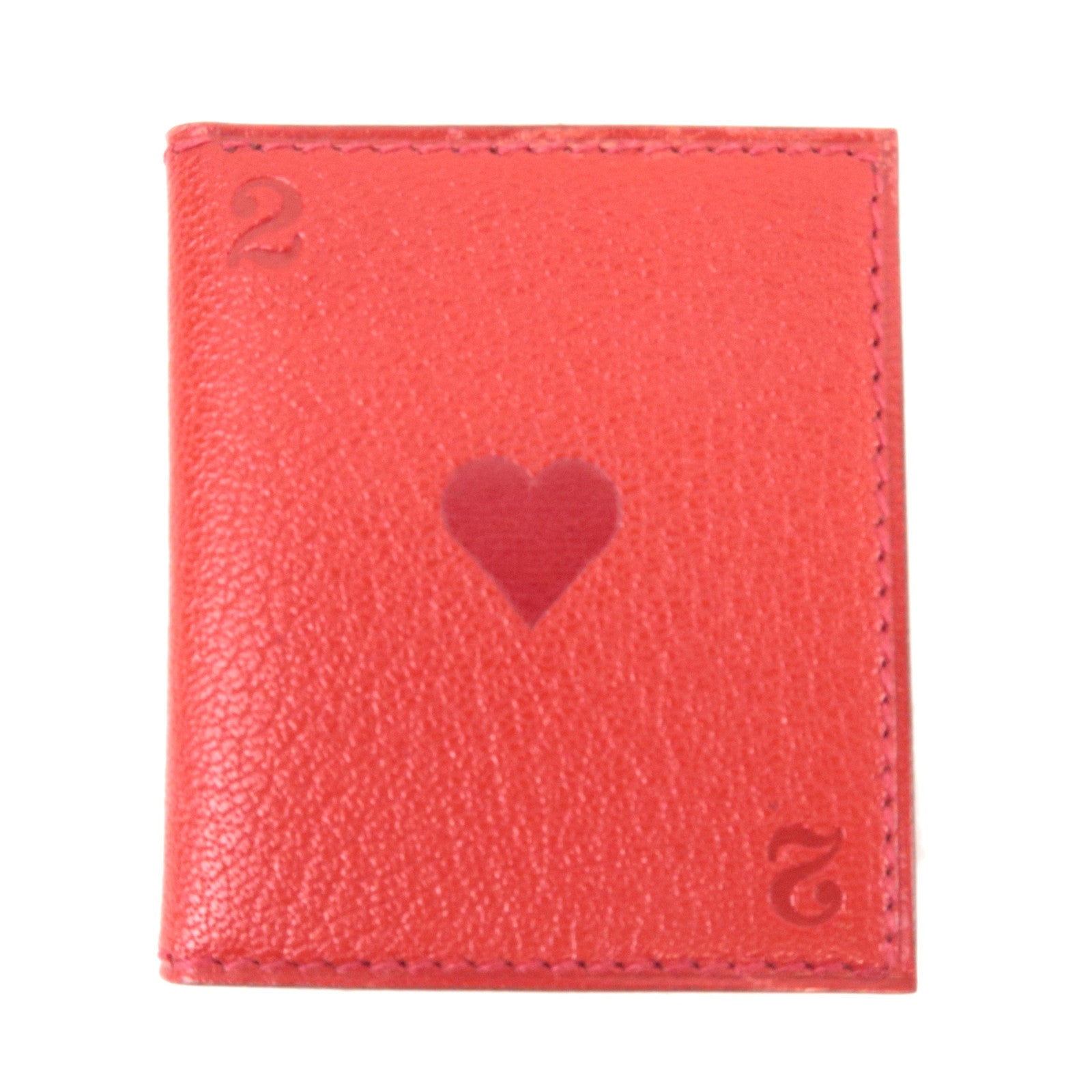 HERMES Mini Leather Photo Cover Case Red83022
