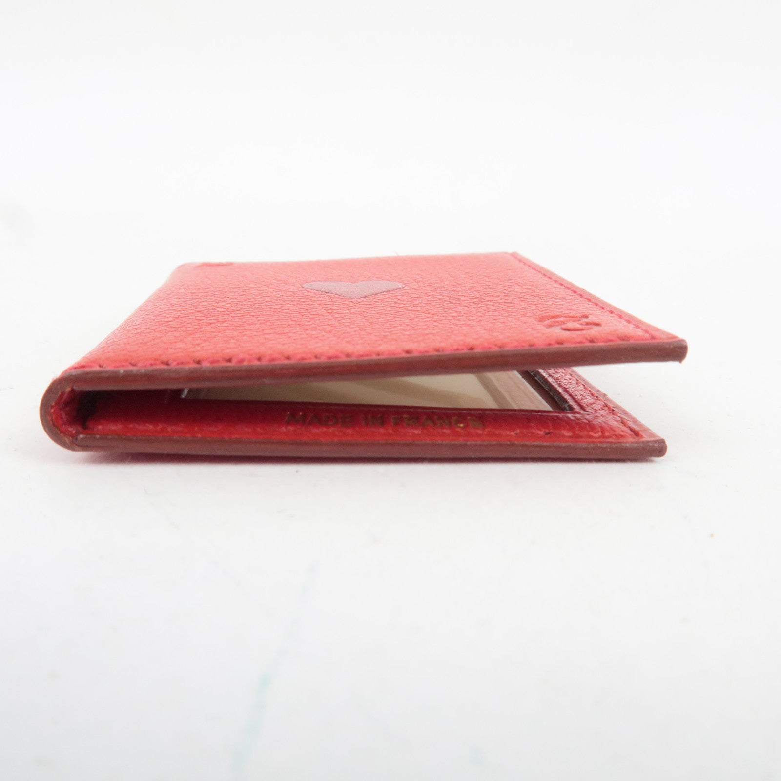 HERMES Mini Leather Photo Cover Case Red