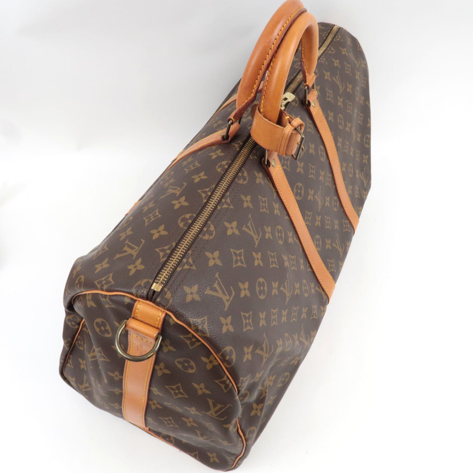 Louis Vuitton Monogram Keepall Bandouliere 55 Travel Bag M41414 FH0920 *Strap, Poignet