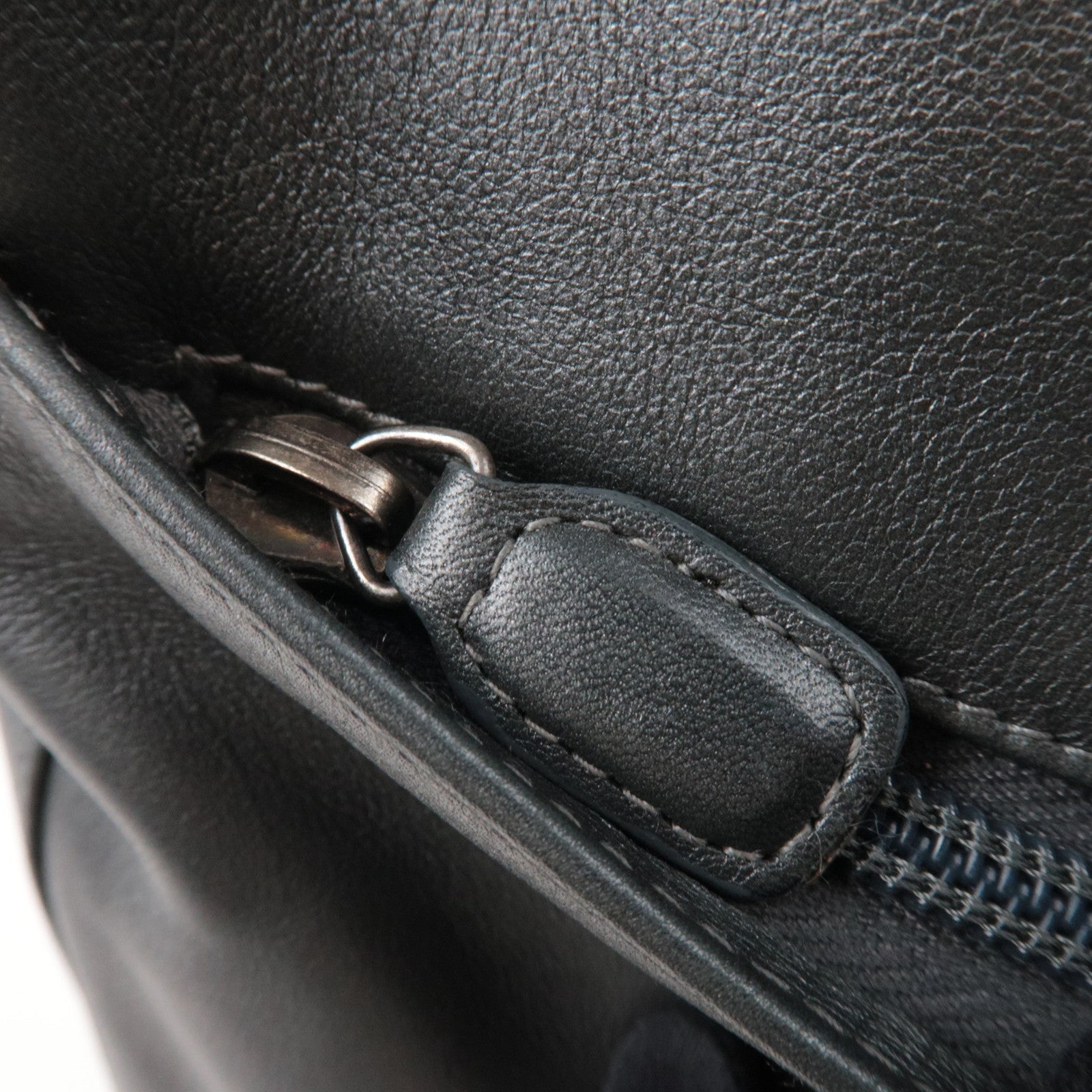 Christian Dior Maris Pearl Leather Shoulder Bag Gray *Dust bag