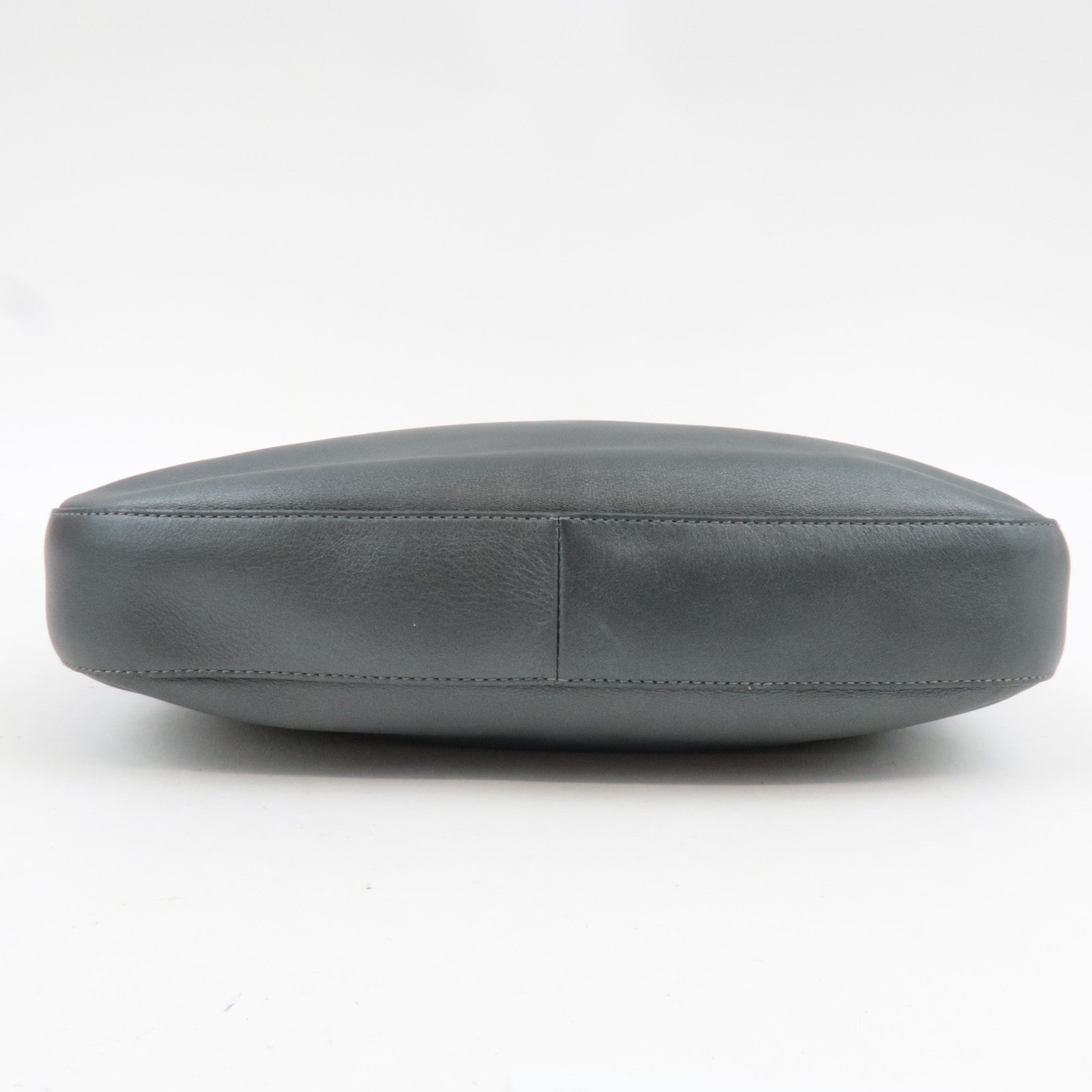 Christian Dior Maris Pearl Leather Shoulder Bag Gray *Dust bag