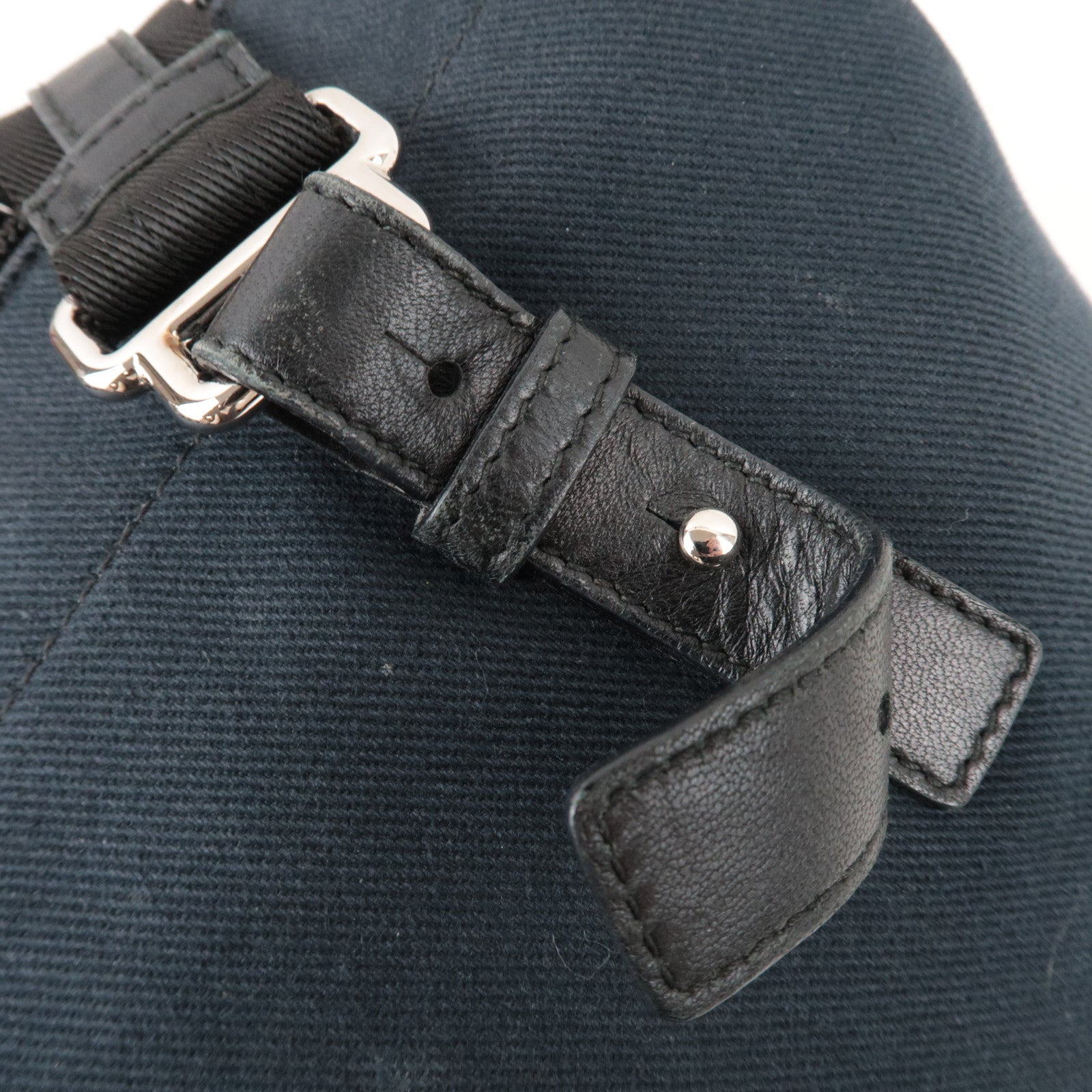 SAINT LAURENT YSL Logo Canvas Tote Bag Black