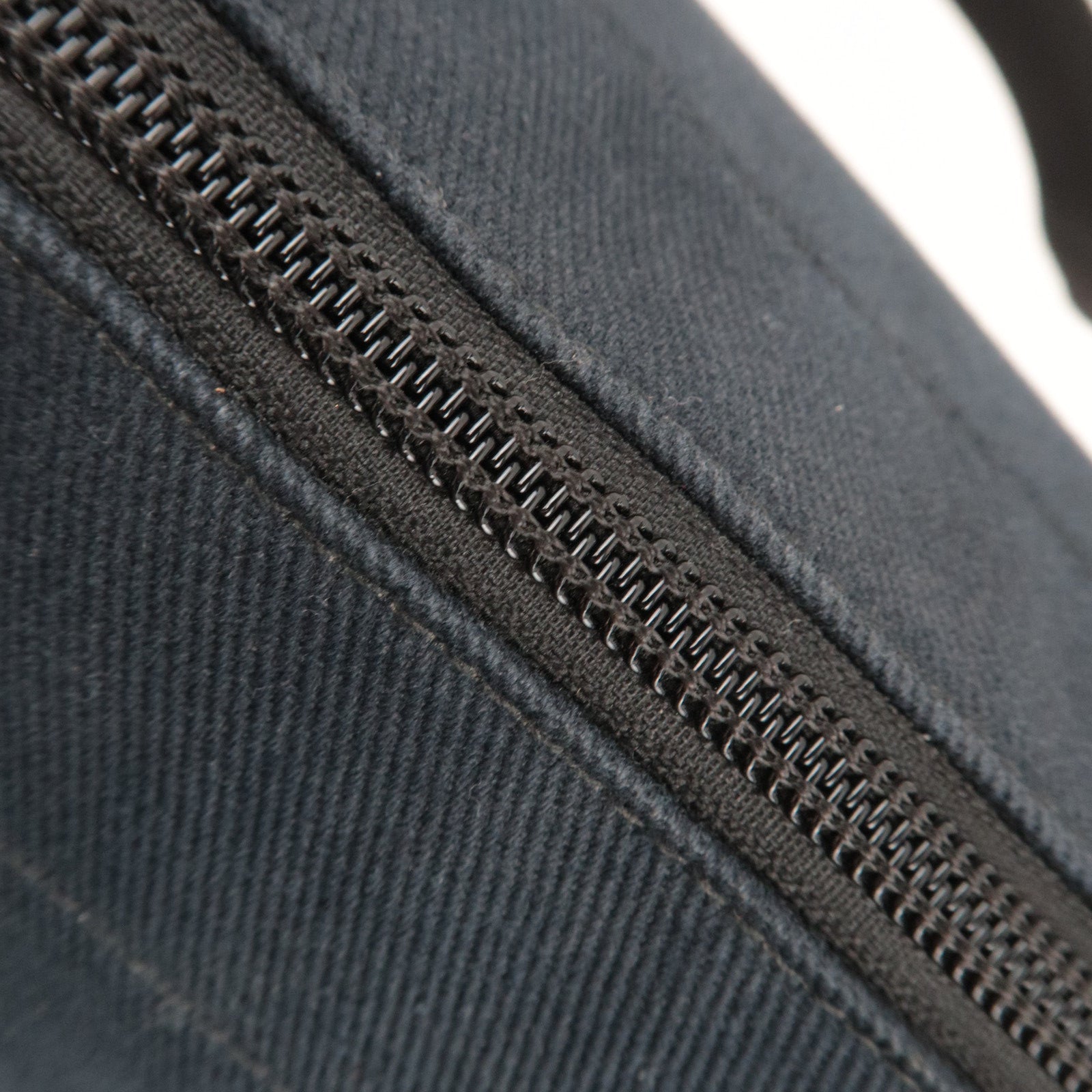 SAINT LAURENT YSL Logo Canvas Tote Bag Black