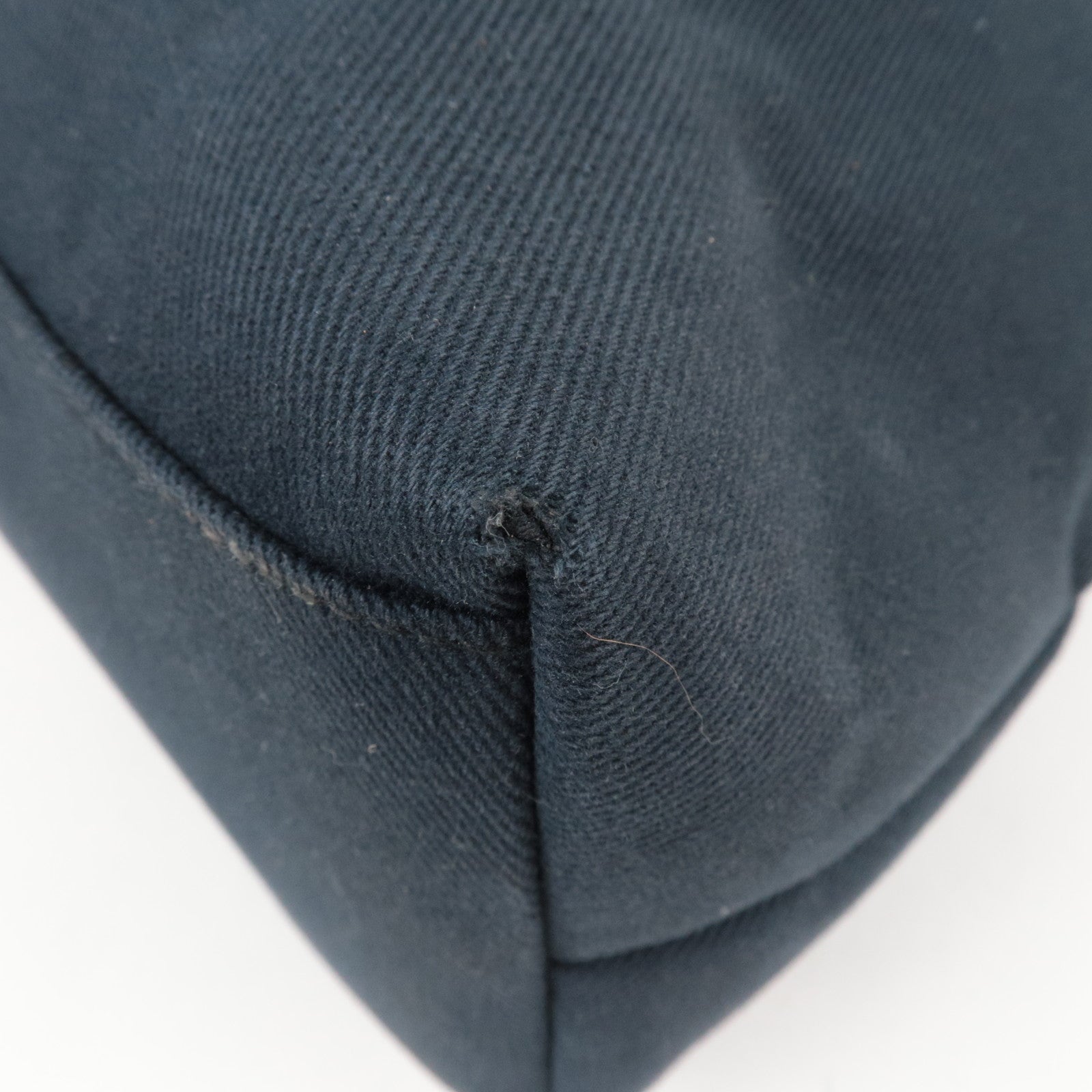 SAINT LAURENT YSL Logo Canvas Tote Bag Black