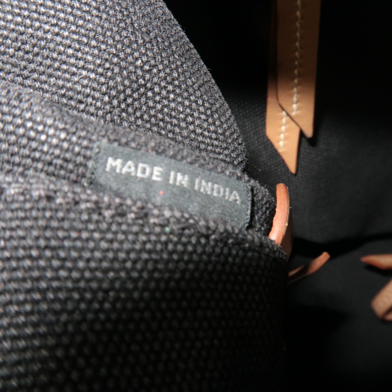 PRADA Canapa Tote Bag Canvas Black