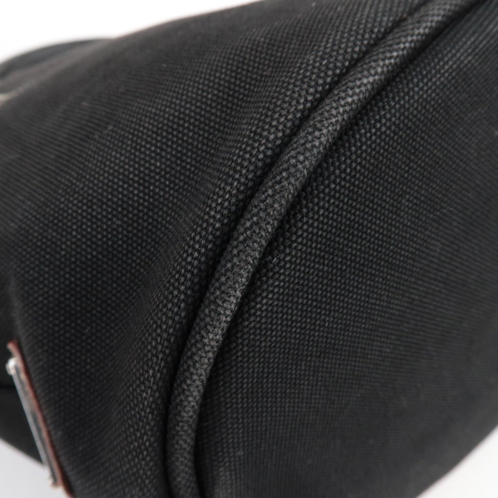 PRADA Canapa Tote Bag Canvas Black