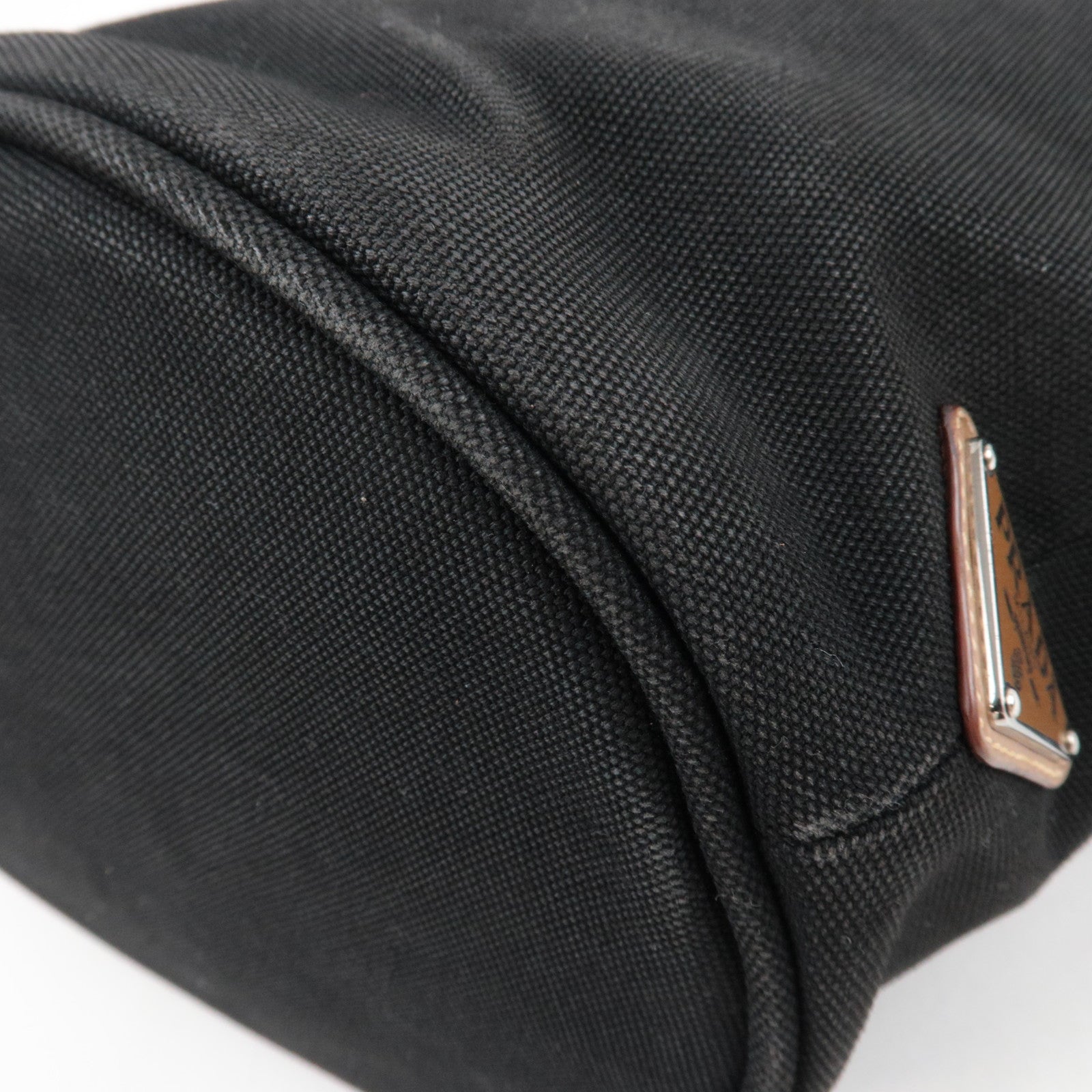 PRADA Canapa Tote Bag Canvas Black