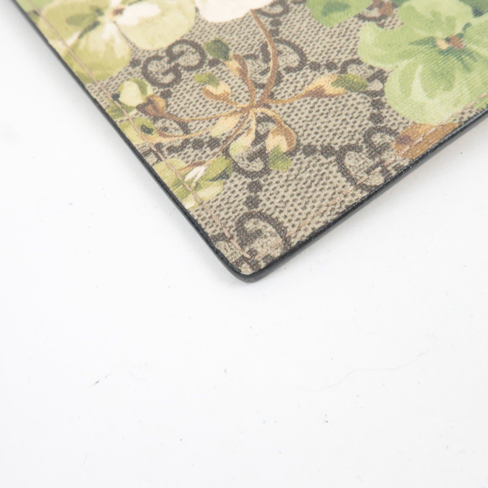 GUCCI GG Blooms Clutch Bag GG Supreme Beige Green 411691