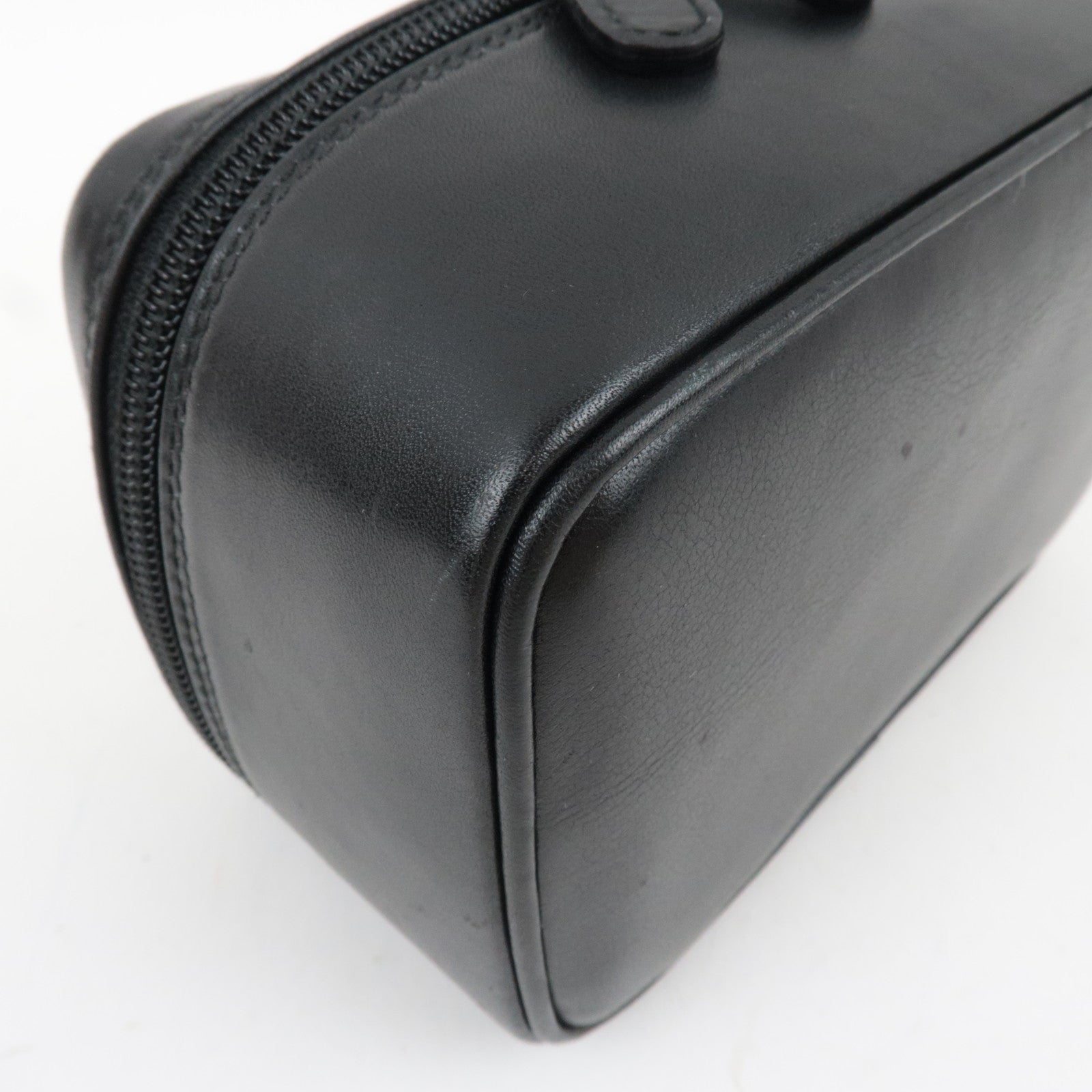 GUCCI Horsebit Leather Vanity Bag Black 032.1956.0 141 *Box