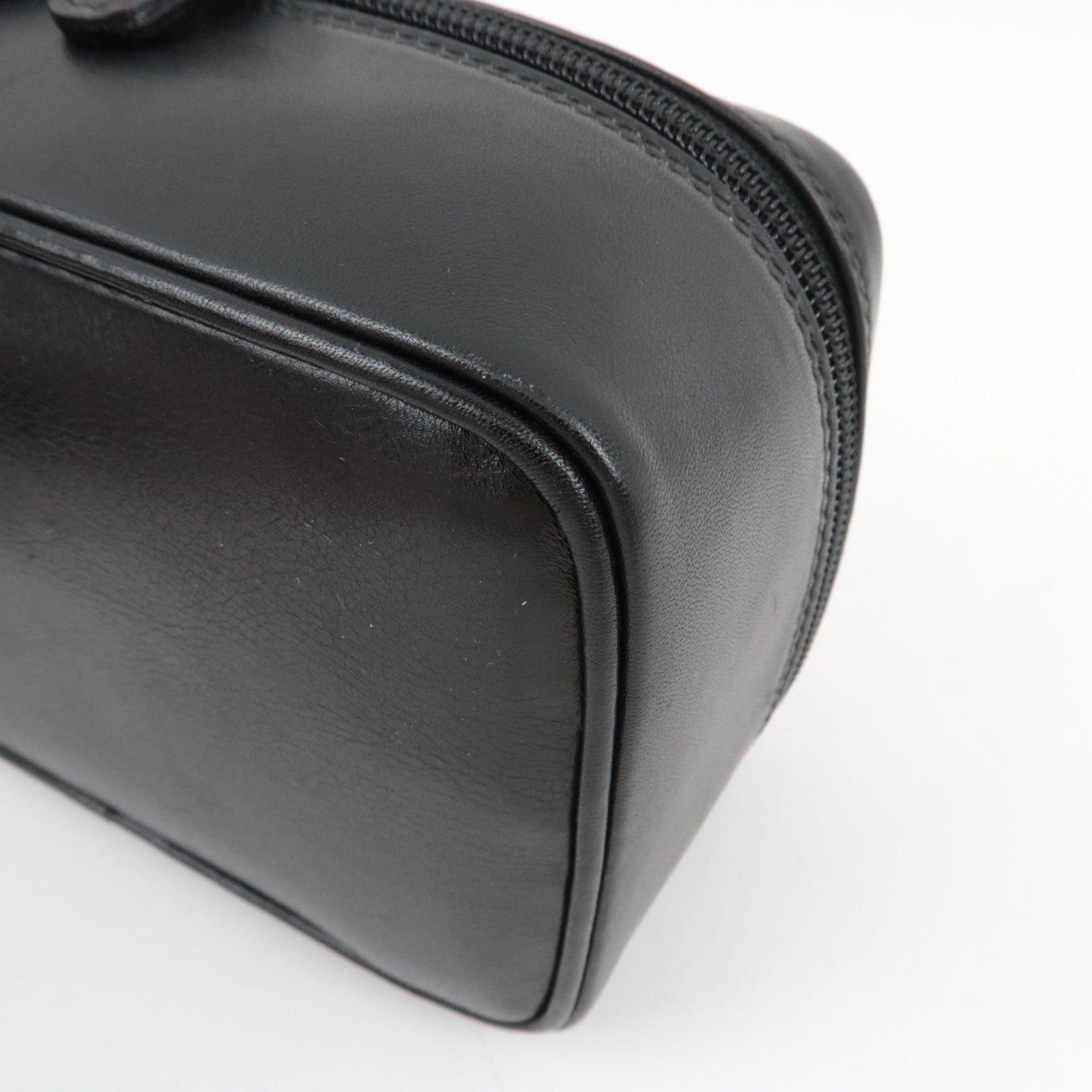 GUCCI Horsebit Leather Vanity Bag Black 032.1956.0 141 *Box