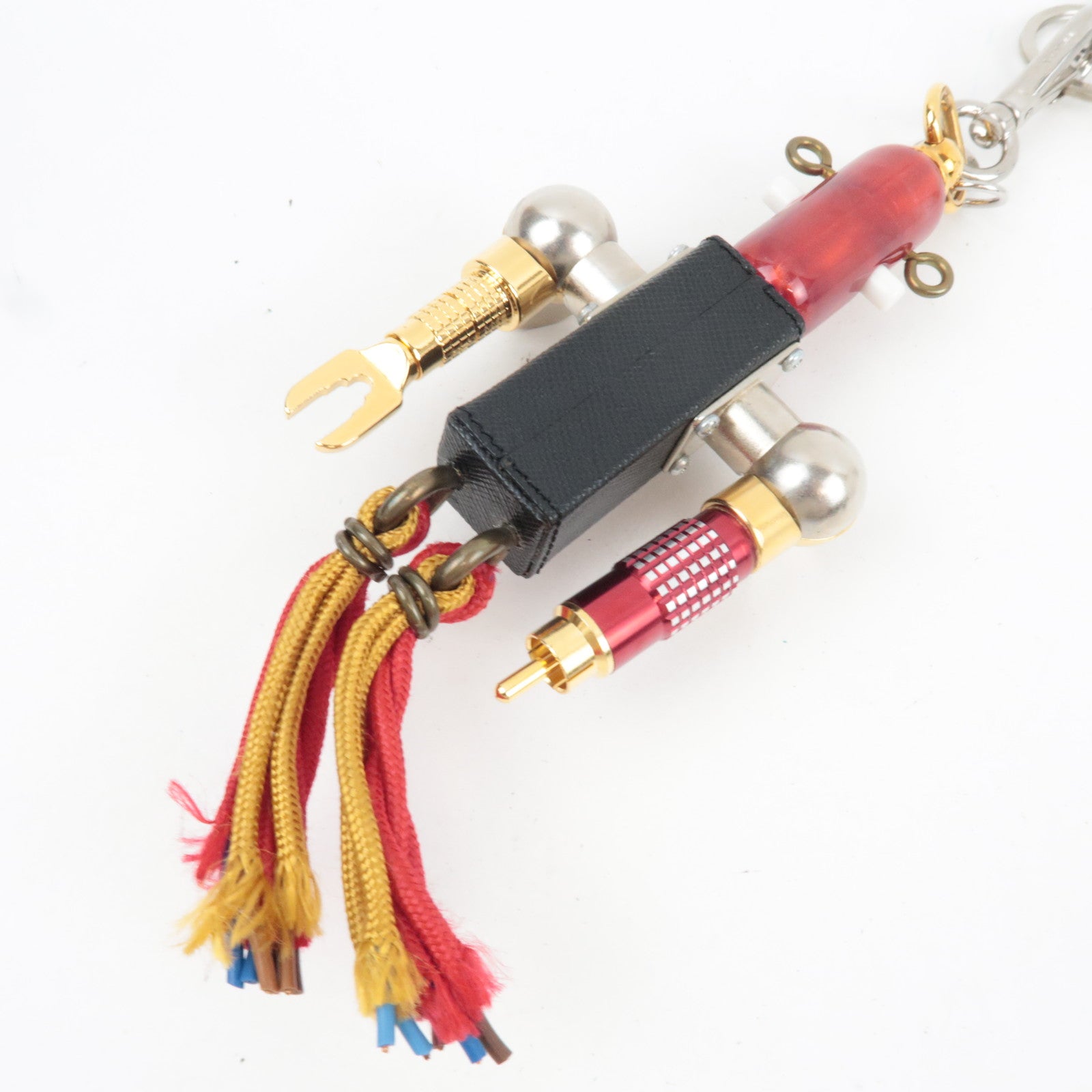PRADA Robot Bag Charm Black Red Gold 2AR246 *Box, Dust bag