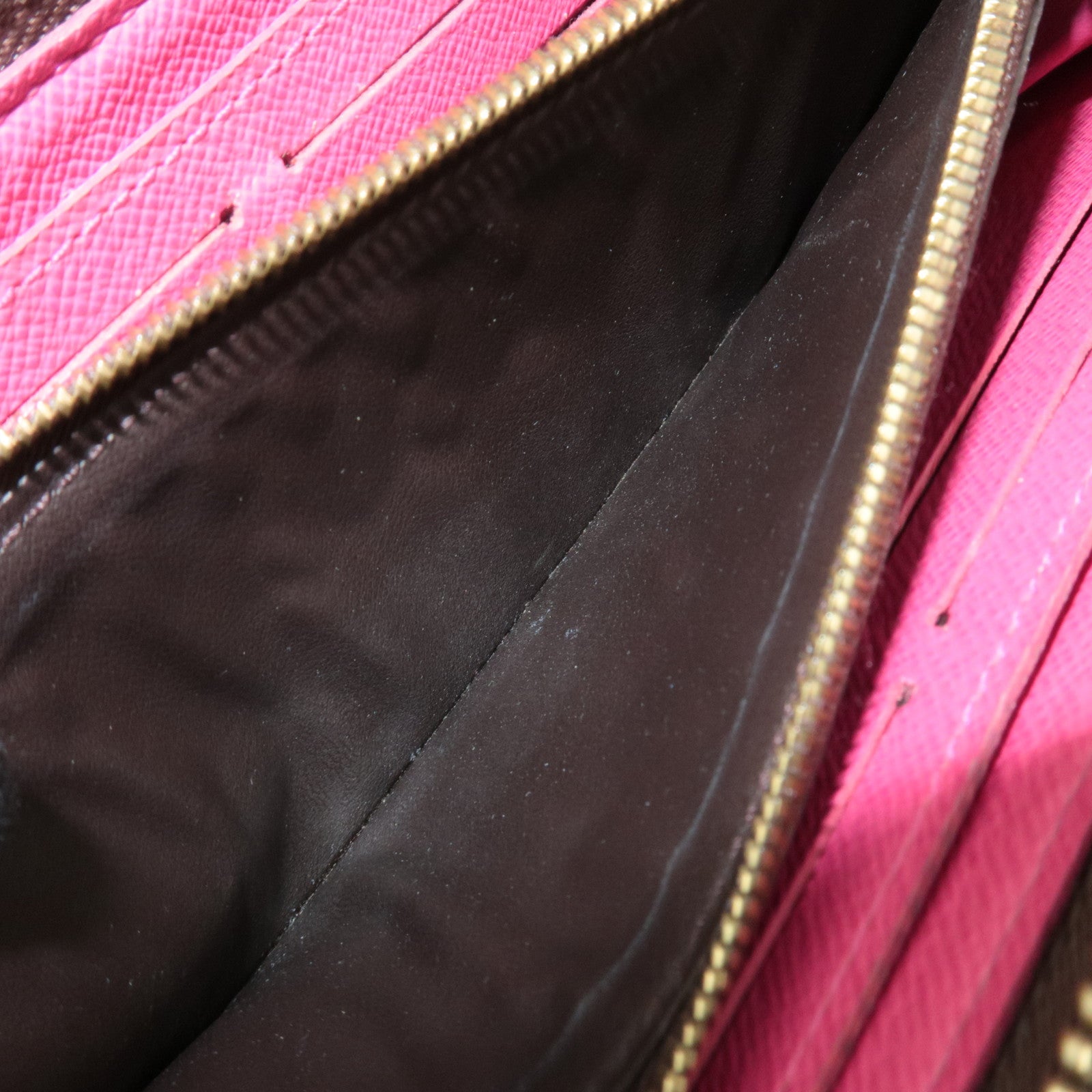 Louis Vuitton Monogram Portefeuille Clemence Long Wallet Fuchsia M60742 CA2146 *Box, Dust bag