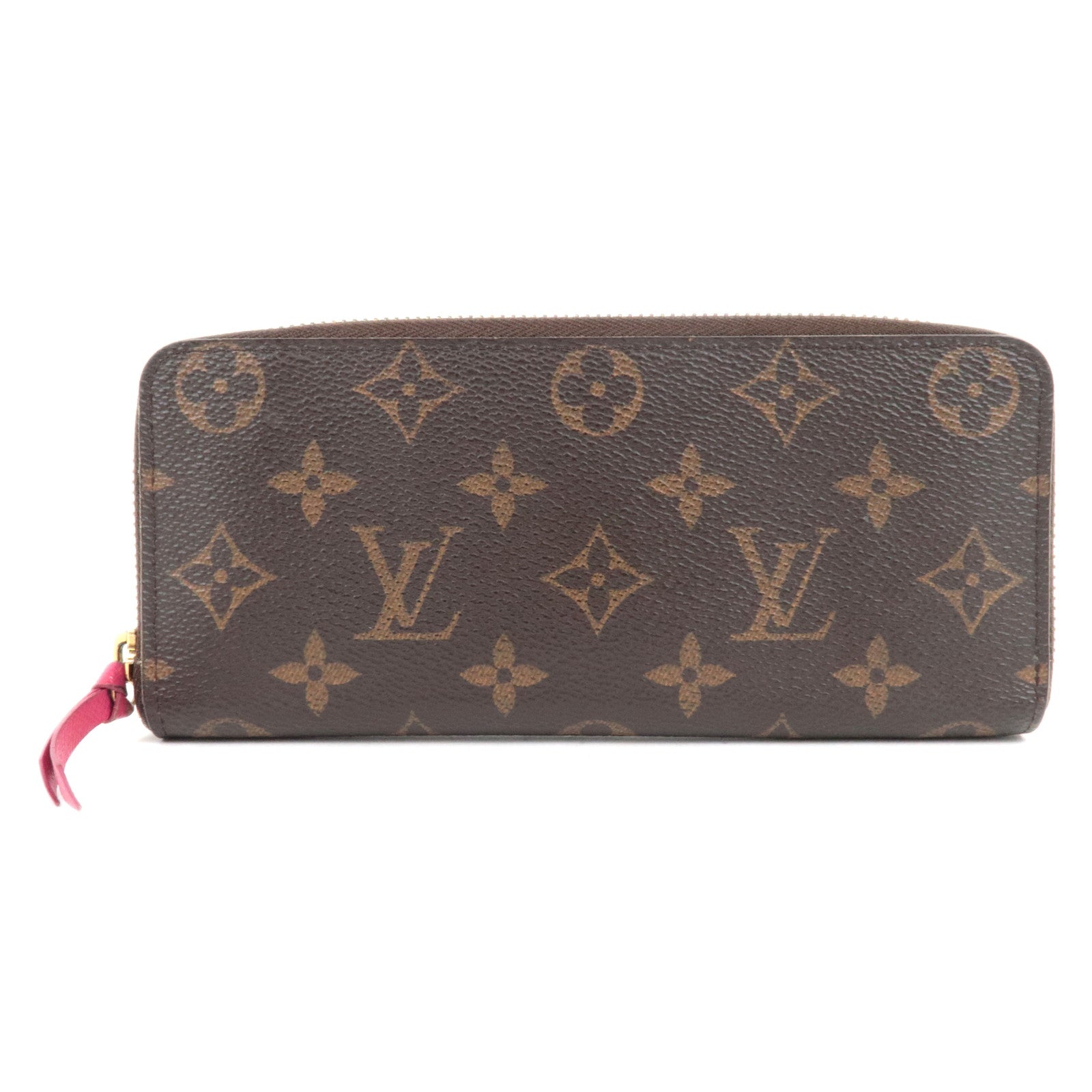 Louis Vuitton Monogram Portefeuille Clemence Long Wallet Fuchsia M60742 CA2146 *Box, Dust bag83057