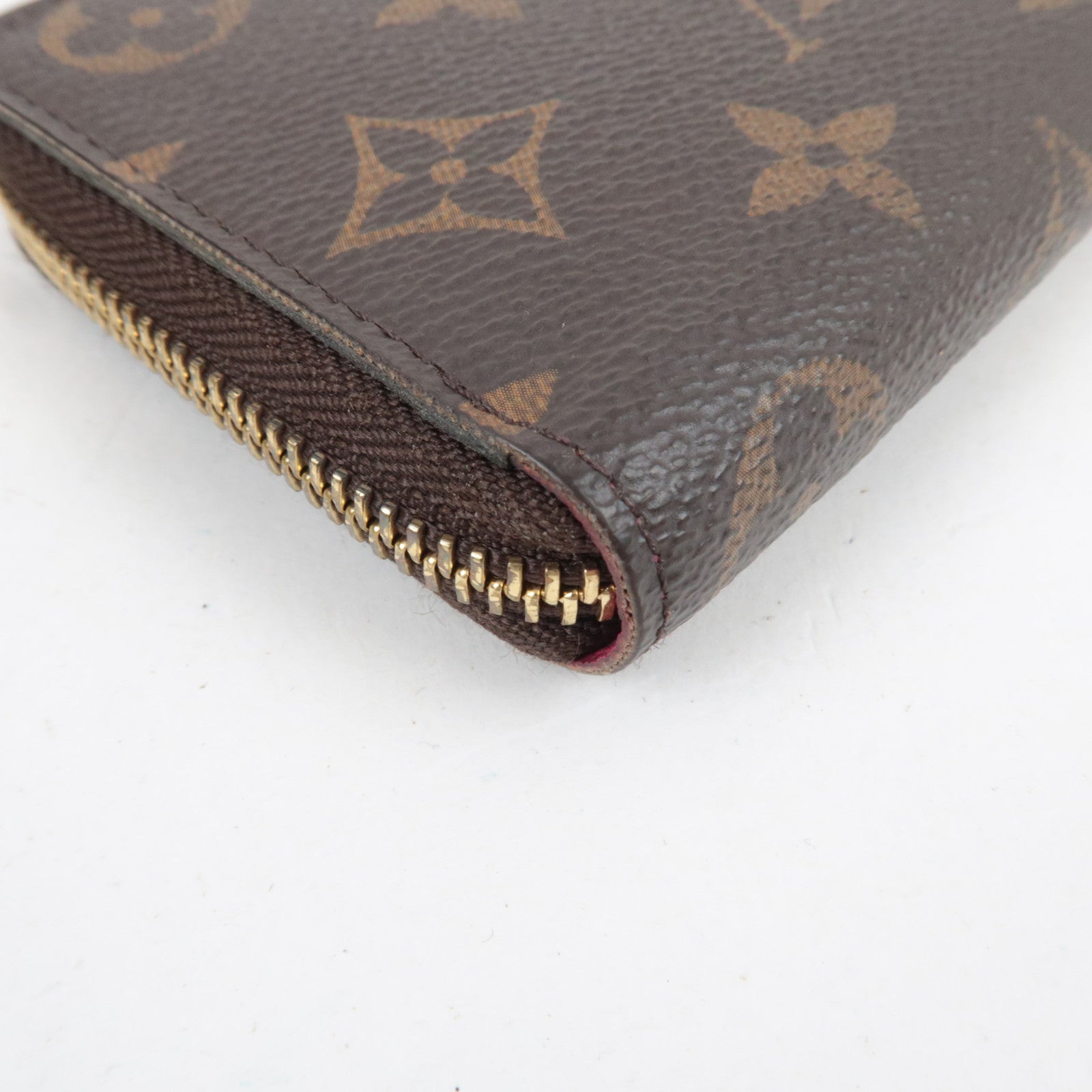 Louis Vuitton Monogram Portefeuille Clemence Long Wallet Fuchsia M60742 CA2146 *Box, Dust bag