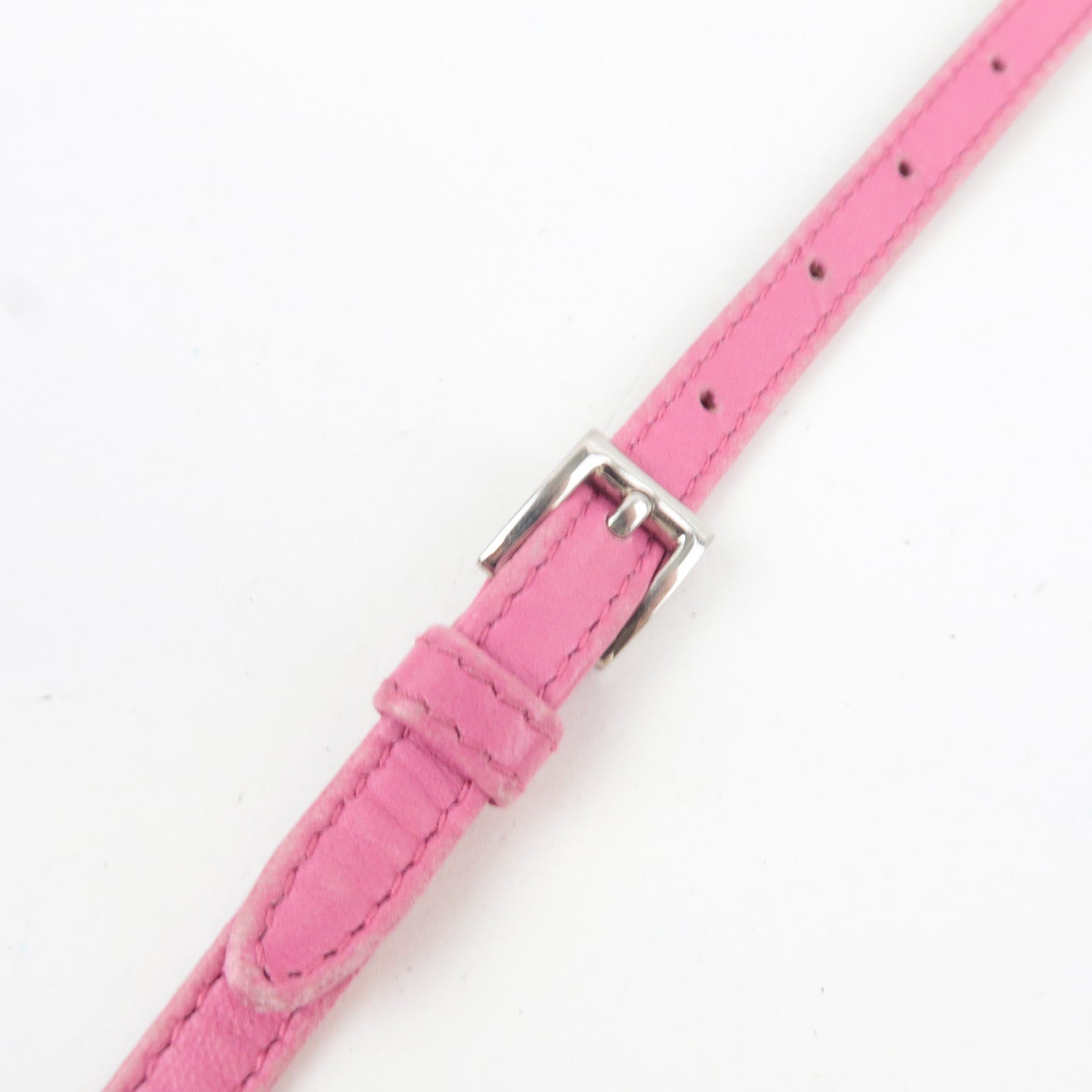 PRADA Leather Mini Shoulder Wallet Bag Pink