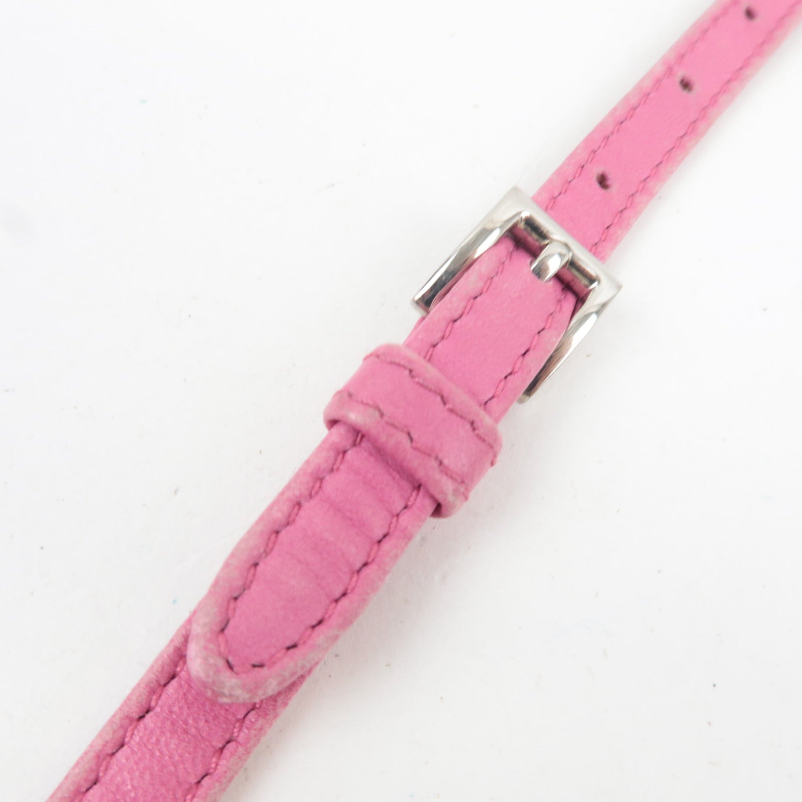 PRADA Leather Mini Shoulder Wallet Bag Pink