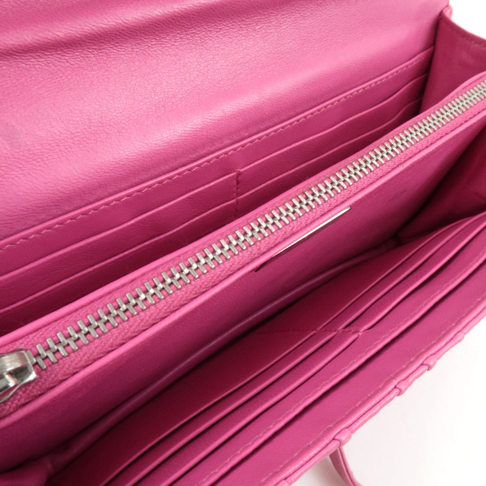 PRADA Leather Mini Shoulder Wallet Bag Pink