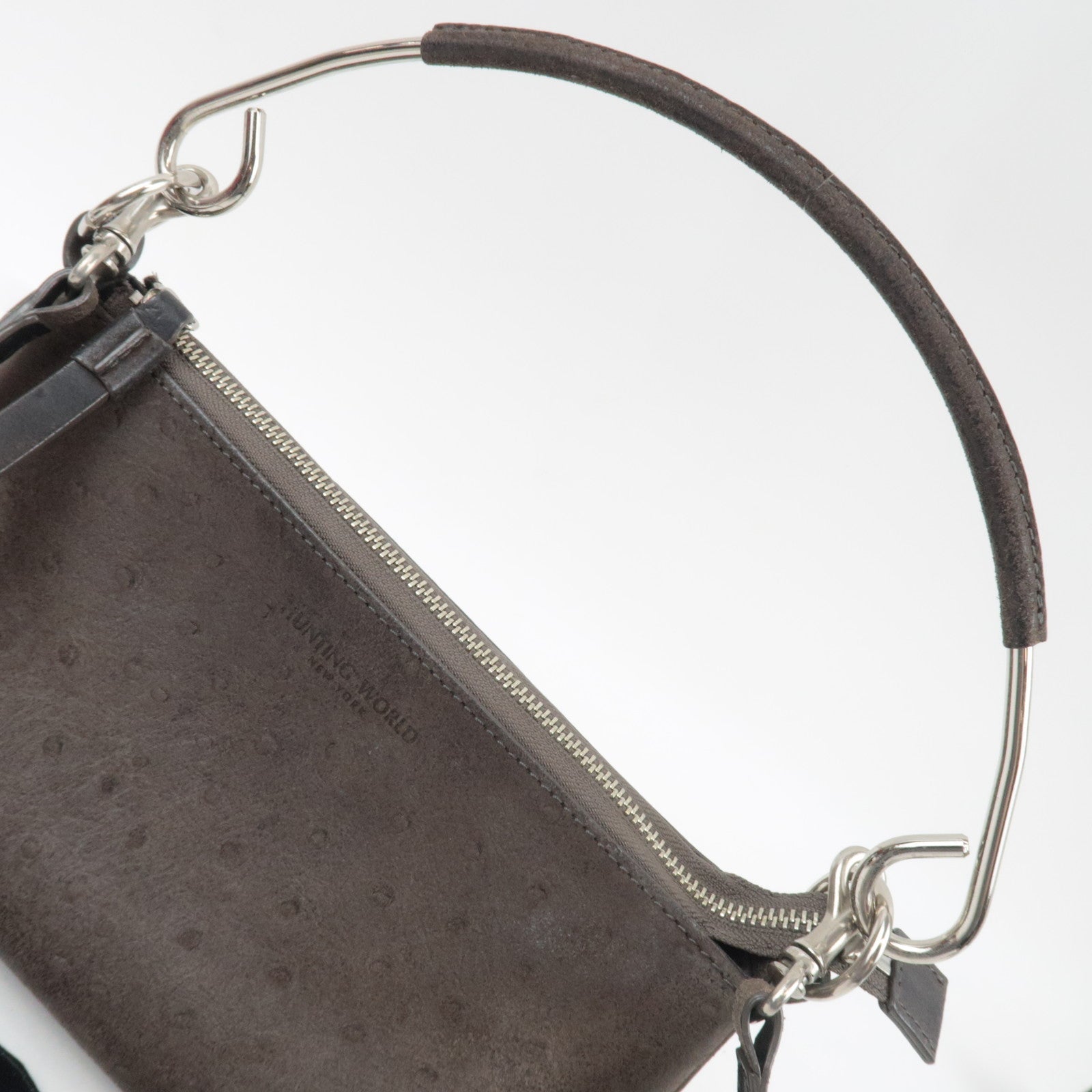 Hunting World Ostrich 2Way Shoulder Bag Brown