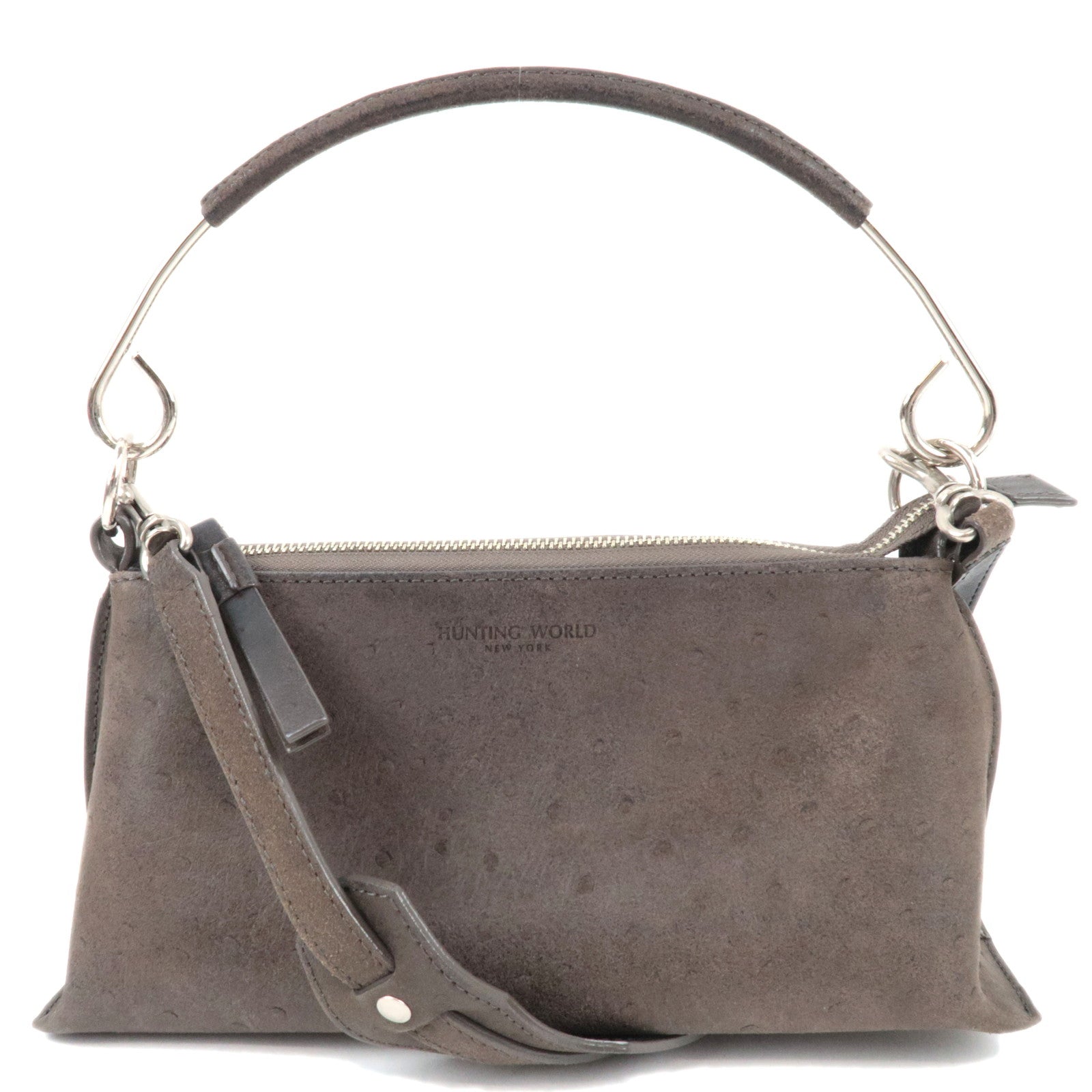 Hunting World Ostrich 2Way Shoulder Bag Brown83160